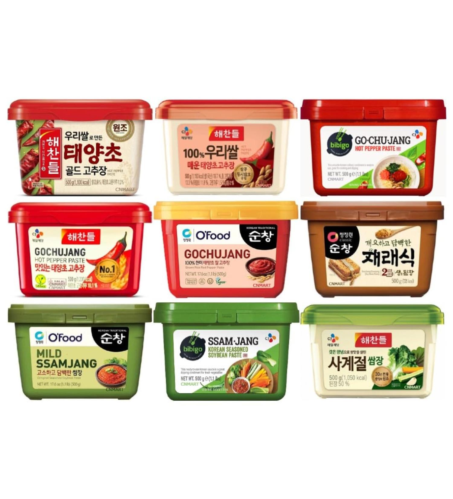 Chung Jung One Korean Hot Chilli Pepper Paste Gochujang Assorted 500g (Pack of 3) Choose Any 3 Customised Flavours - Buy Online on SooperMarket.com