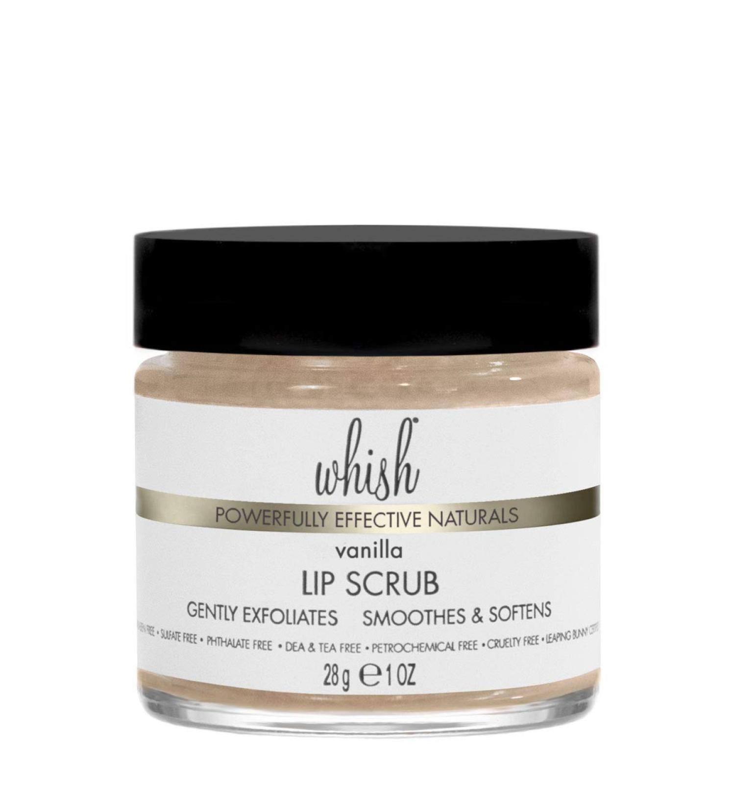 Whish Vanilla Lip Scrub 1oz - Exfoliating, Smoothing, and Softening - Buy Online on SooperMarket.com