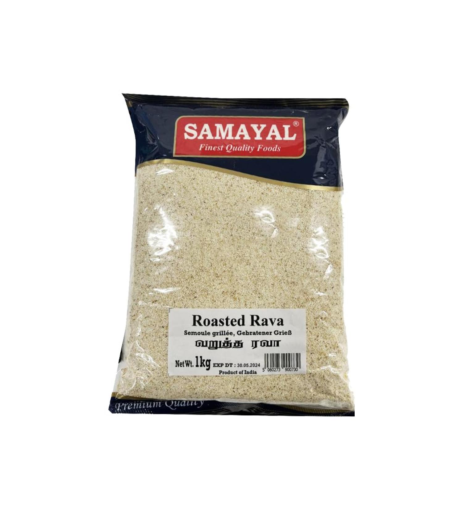 Samayal Rava Raosted | 1KG | Roasted Rava | Rava Mix | Rava upma | High Fibre | High Protein | Natural | Indian Origin - Buy Online on SooperMarket.com