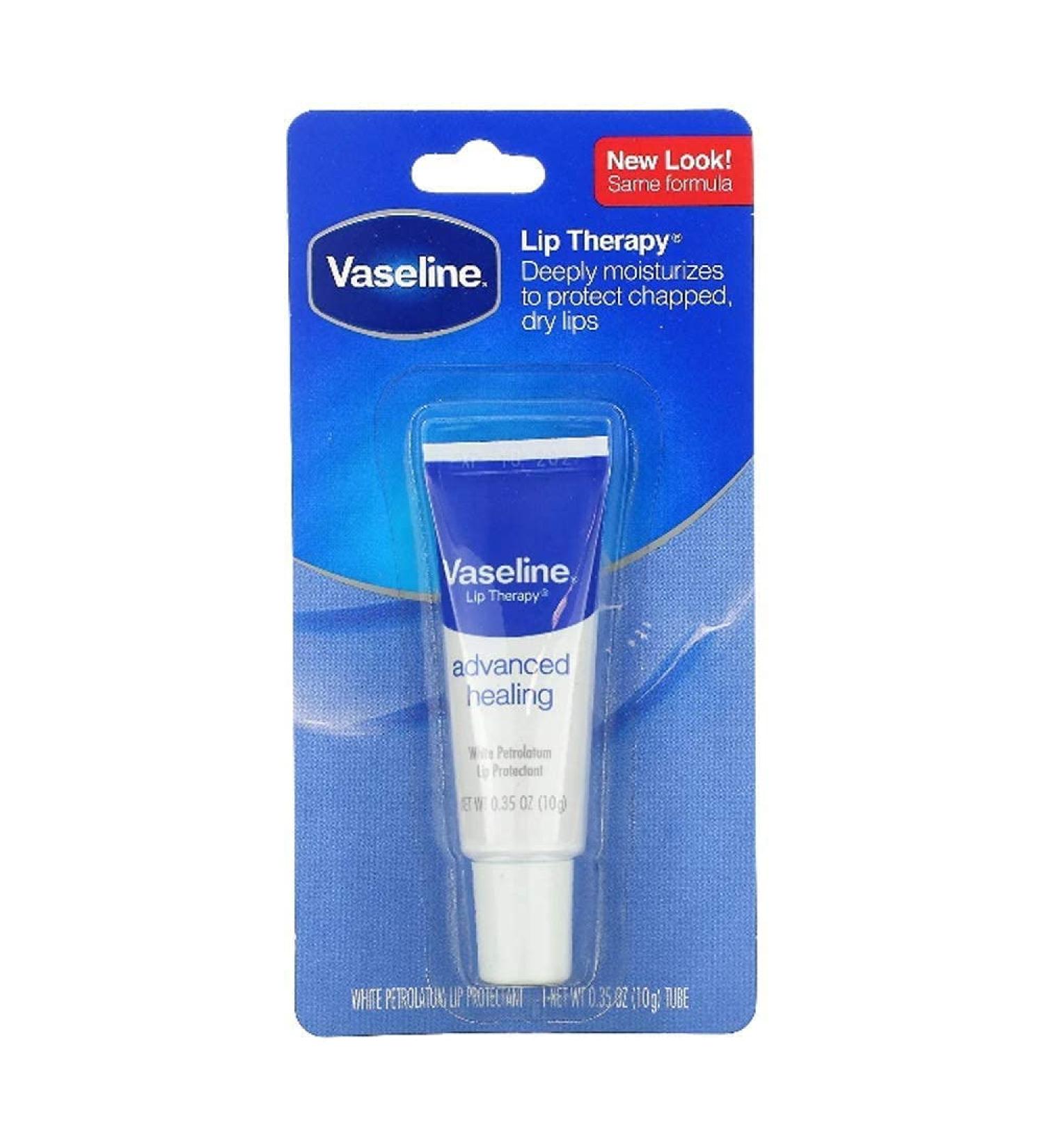 Vaseline Lip Therapy Advanced Formula 0.35 oz - Pack of 5 | Hydrating Lip Balm Set - Buy Online on SooperMarket.com