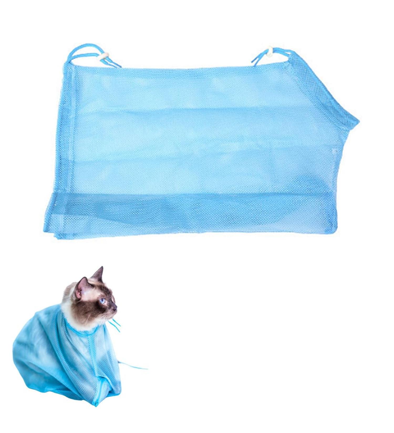 SSRD Cat Shower Bag - Adjustable Multi-Function Washing Bag for Cats | Prevent Scratches & Bites | Ideal for Swimming Ear Cleaning & Claw Care - 1PC - Buy Online on SooperMarket.com