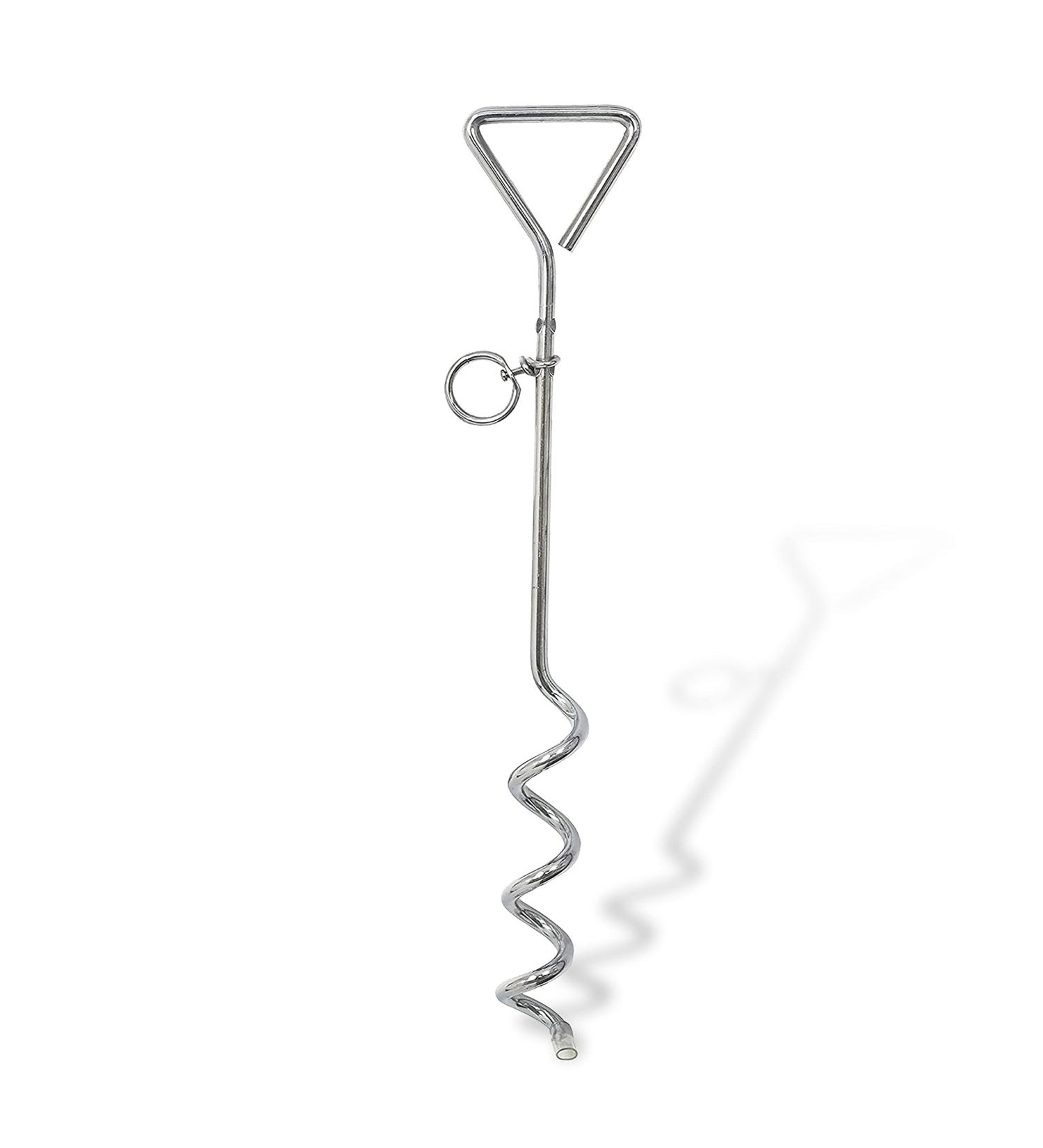 1 X 16" Heavy Duty Ground Spike Stake (40cm) Dog Chains for outside Dog Tie Out Cable Steel Spiral Dog Tether Outdoor Dog Camping Accessories (Stake Only 1 X 40cm) Stake Only 1 X 40cm - Buy Online on SooperMarket.com