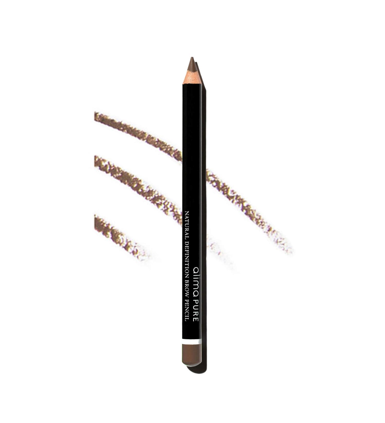 Alima Pure Natural Definition Brow Pencil with Jojoba Oil - Brunette | Mineral Eyebrow Makeup .04 oz - Buy Online on SooperMarket.com
