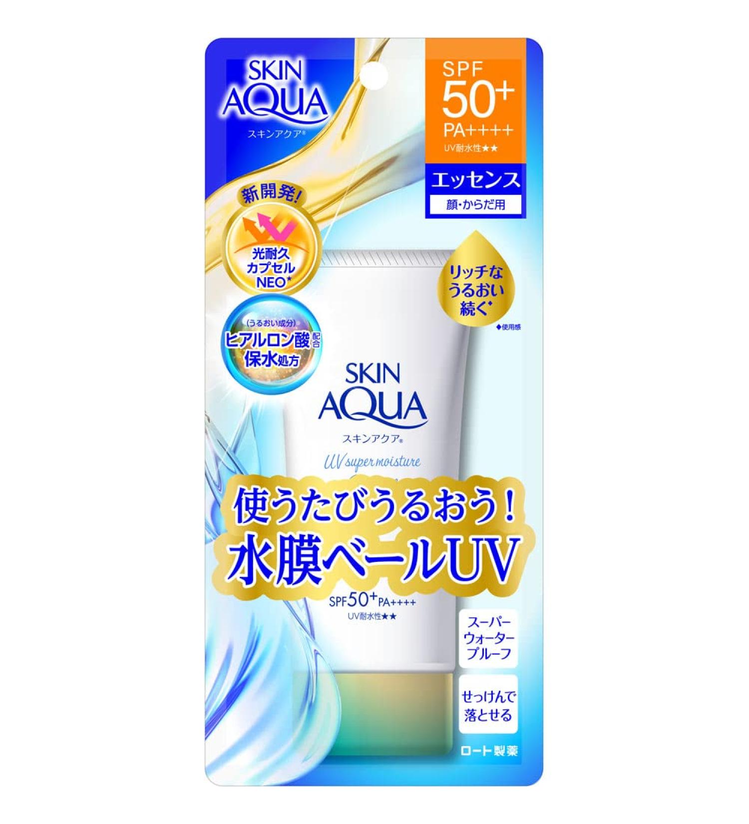 Skin Aqua Super Moisturizing UV Essence 80g/2.8oz 2023 | Hydrating Sunscreen - Buy Online on SooperMarket.com