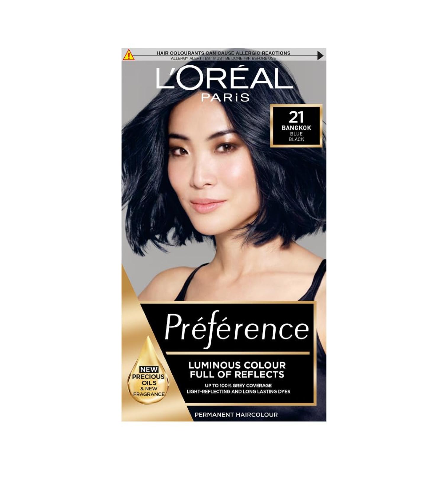 L'Oreal Paris Preference Hair Dye 21 Bangkok - Long Lasting Permanent Colour - Buy Online on SooperMarket.com