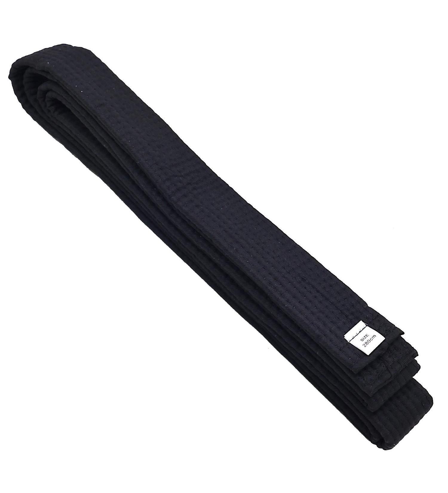 KRISMYA Black Karate Belt - 280 CM Solid Rank Martial Arts Belt for Taekwondo, Judo, and Karate - Buy Online on SooperMarket.com