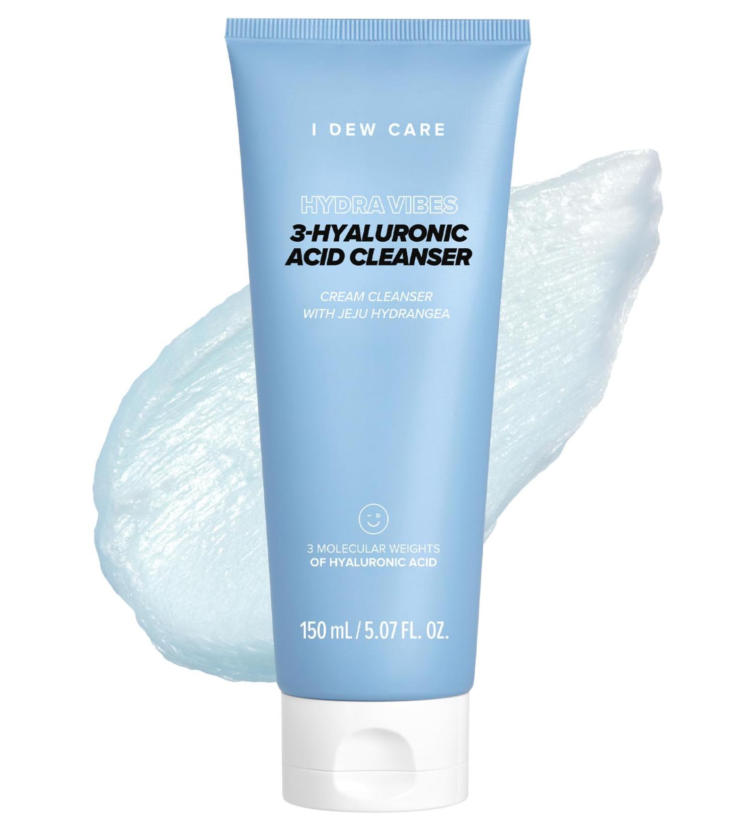 I DEW CARE Hydra Vibes Cleanser | Hyaluronic Acid Foam Vegan & Cruelty-Free Korean Skincare for Glass Skin - 150ml - Buy Online on SooperMarket.com