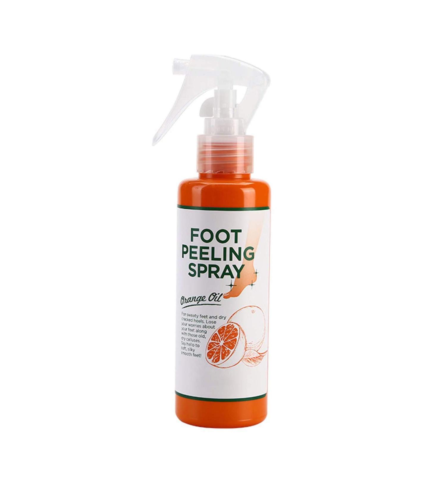 Foot Peeling Spray with Orange Oil Exfoliate Dead Skin & Calluses Fast | Hydrating & Nourishing Formula - Buy Online on SooperMarket.com