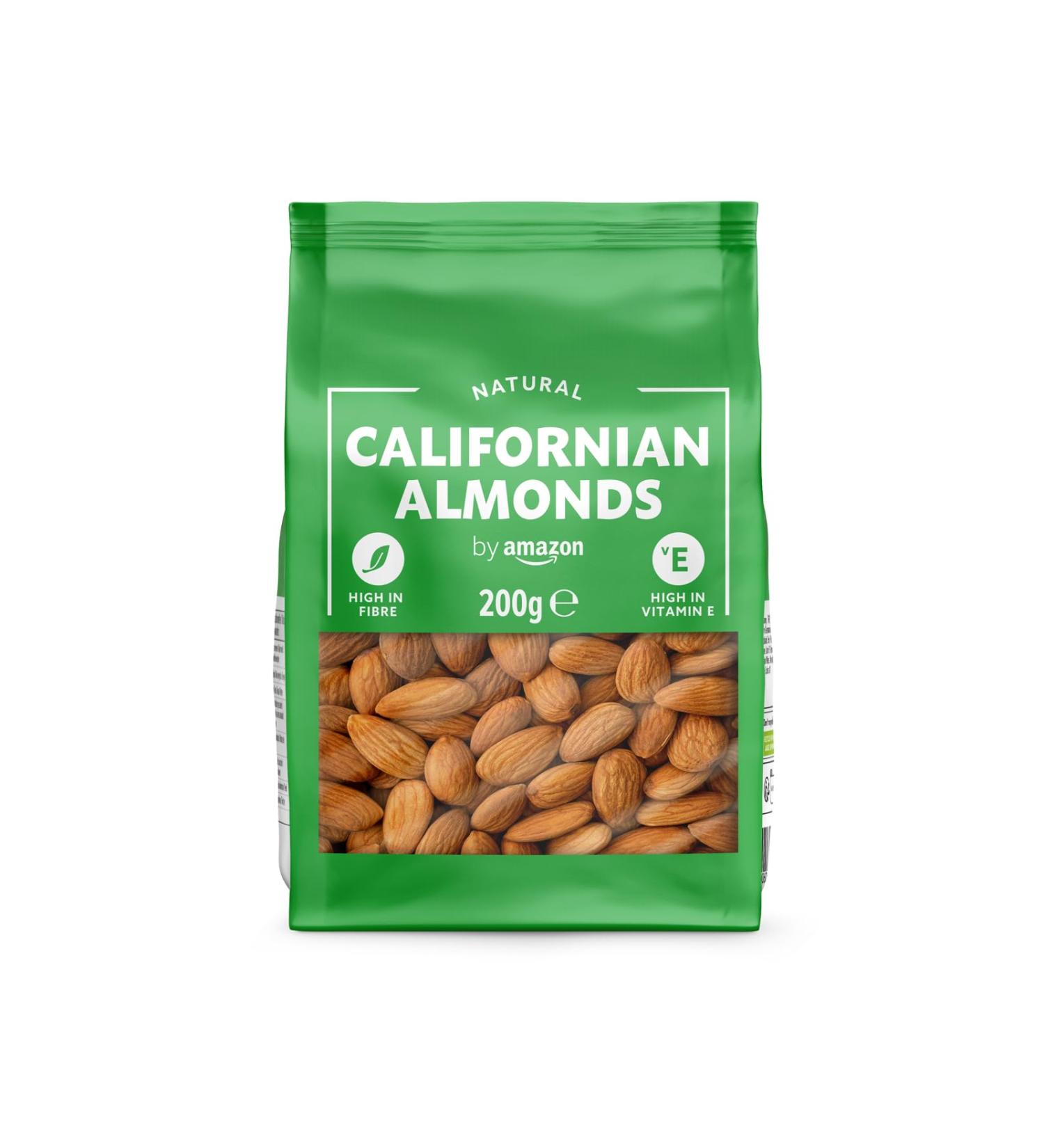 Amazon California Almonds 200g - Premium Quality Almonds for Snacking and Baking - Buy Online on SooperMarket.com