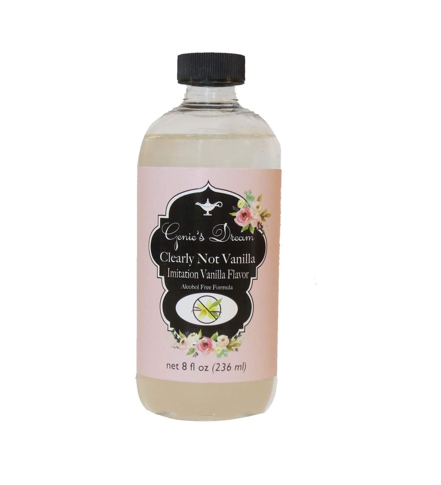 Genie's Dream Clearly Not Vanilla, Premium Imitation Vanilla(8 oz)