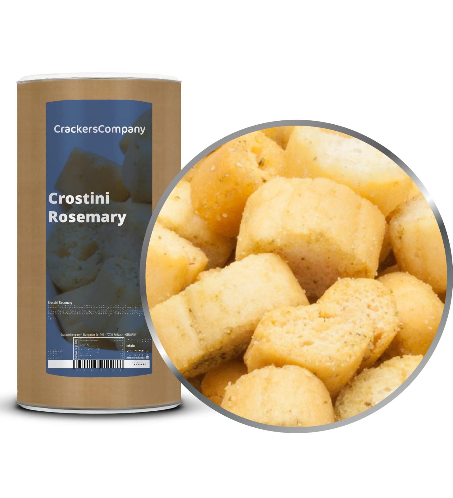 2 x 300g rosemary croutons bread cubes vegetarian vegan and lactose -free for salad soup snacks 2 x 300g in membrandosis (600g)