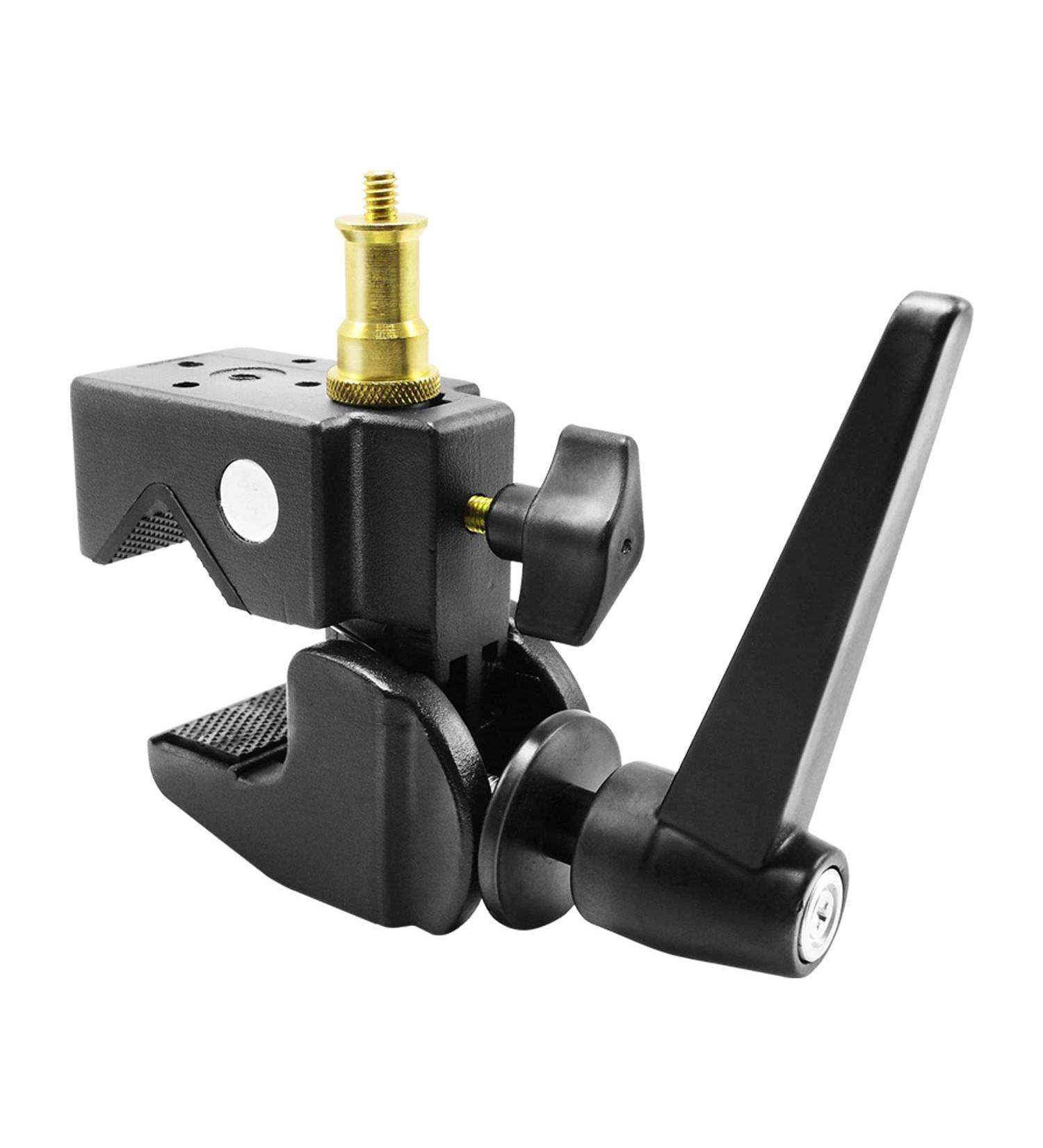 LimoStudio Super Clamp with Metal Stud for Photo Video Studio - AGG1108 Black - Buy Online on SooperMarket.com