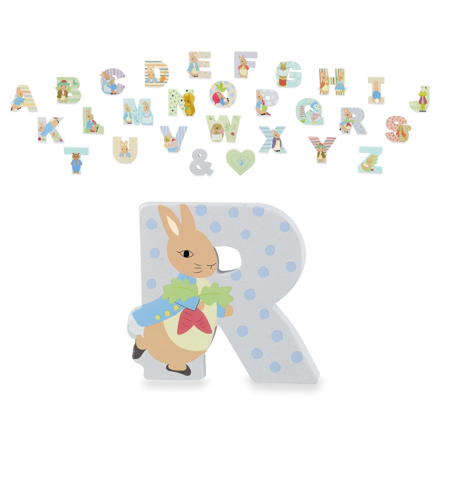 Peter Rabbit Wooden Letter R by Orange Tree Toys - Alphabet Animal for Personalized Baby Name, Nursery Decor & Toy Box, Boys Girls Bedroom Wall Decor - Buy Online on SooperMarket.com