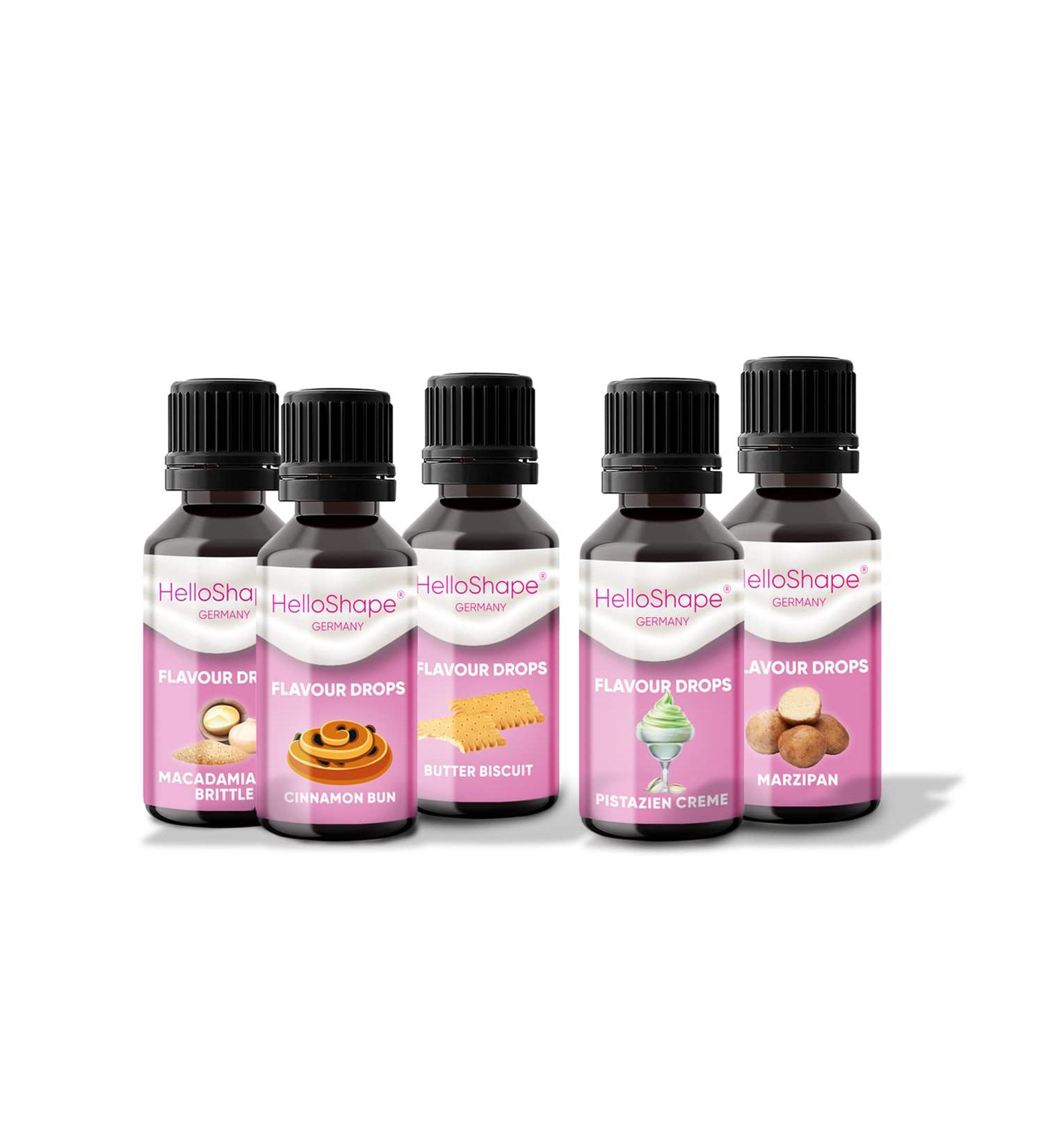Mix Box Easter - Sugar-Free Flavor Drops (5x30ml) | 5 Delicious Vegan Tastes for Yoghurt Porridge & Quark | Zero Calories | Perfect Winter Bundle - Buy Online on SooperMarket.com