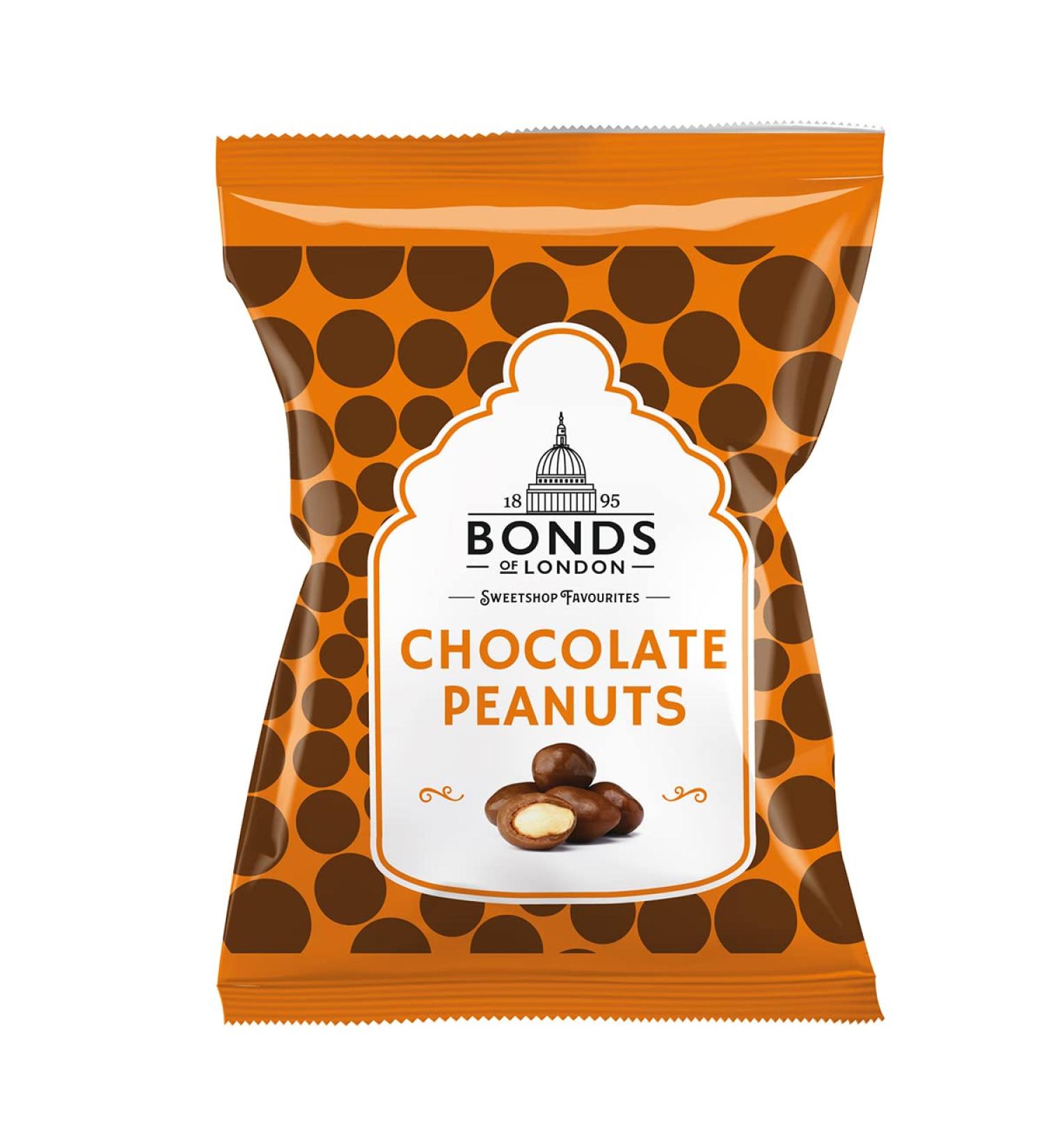 Bonds Chocolate Peanuts Bags | Milk Chocolate | A Traditional Favourite | No Artificial Colour | 100g | (Pack of 12) - Buy Online on SooperMarket.com