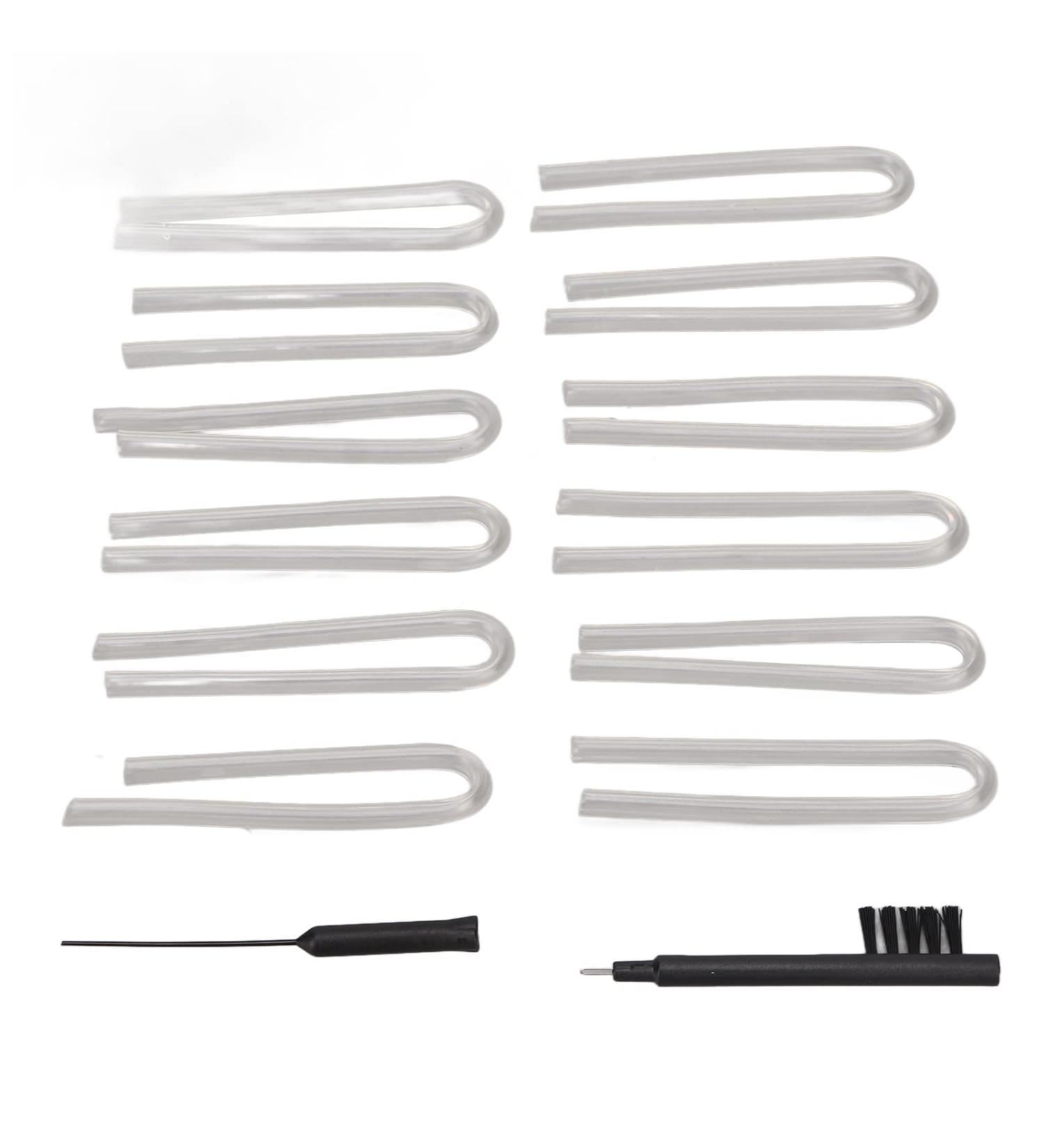 Hearing Aid Hoses & Amplifiers | HDO Model Otoplasty Molded Tubes & Cleaning Brush | Transparent Replacement Listening Tube - Buy Online on SooperMarket.com