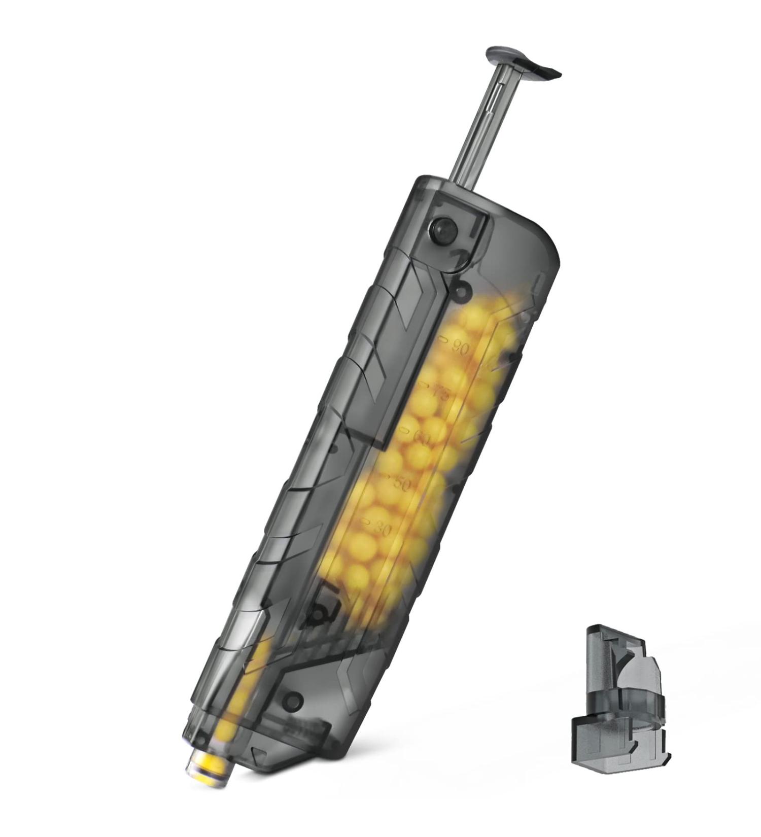 Ludex Airsoft Speed Loader 6mm BBS Pellet Magazine - 100 Round Capacity, Fast Quick Loader - Black - Buy Online on SooperMarket.com