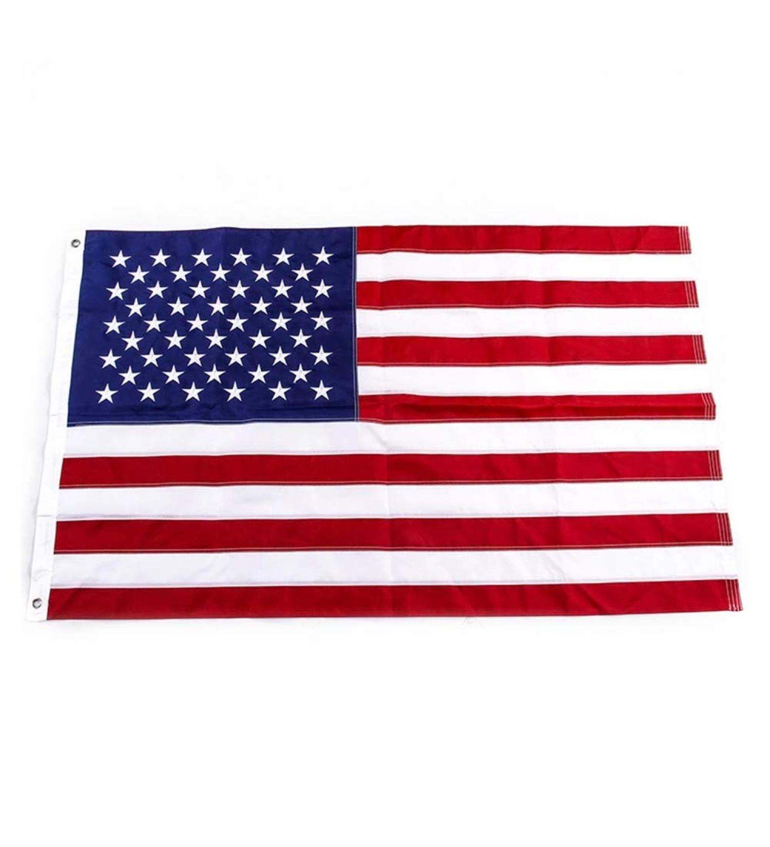 Yafeco 16x24 Inch Boat Flag - U.S. 50 Star Ensign Nautical American Flag with Sewn Stripes, Embroidered Stars, and Brass Grommets - Buy Online on SooperMarket.com