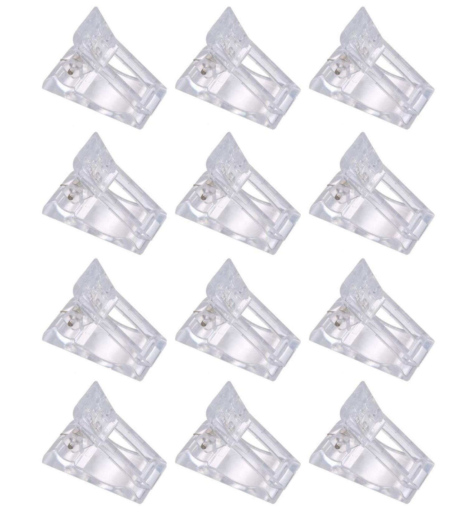 12Pcs Polygel Nail Clips for Quick Dual Form Acrylic Nail Extension - Buy Online on SooperMarket.com