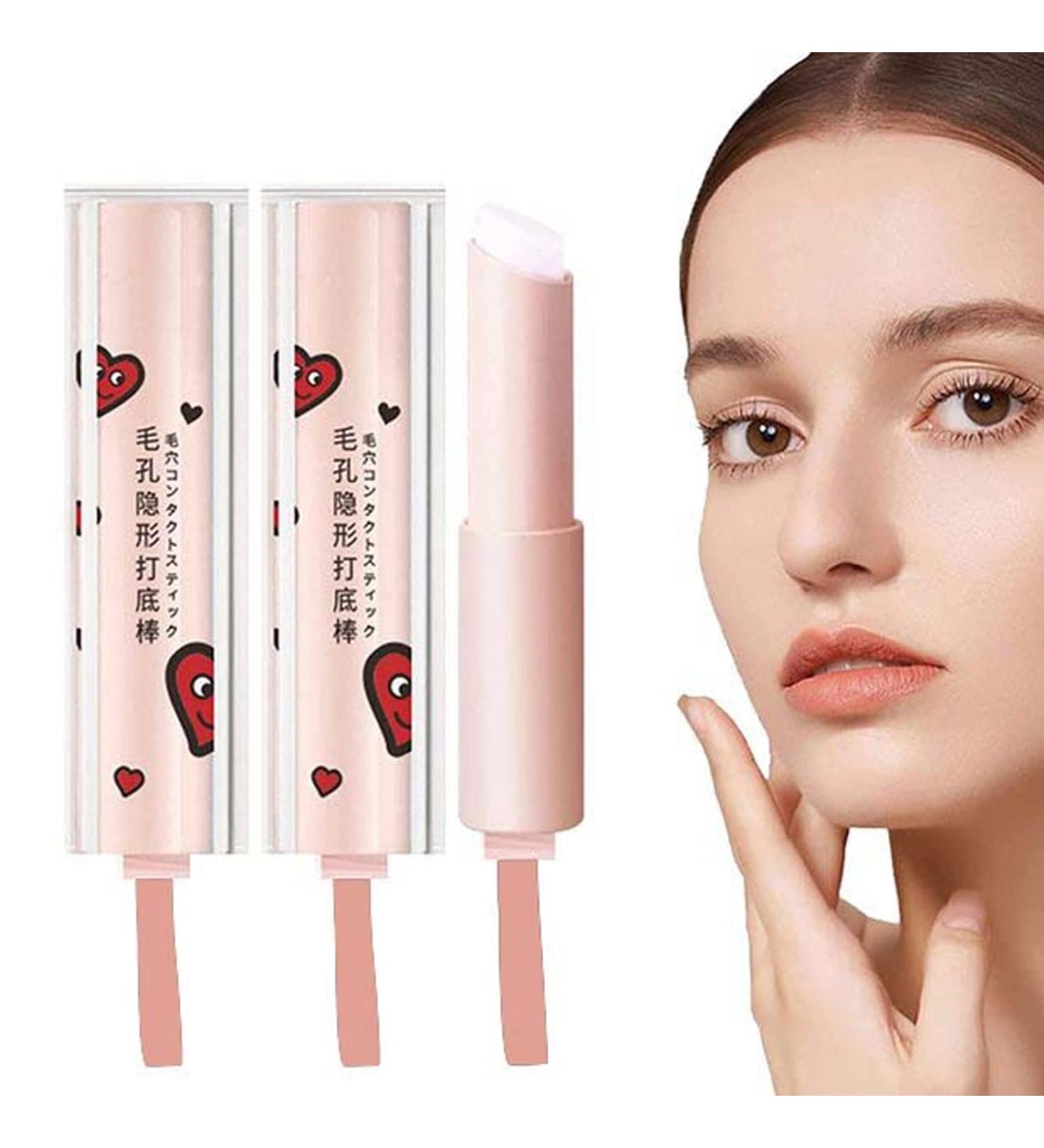 Magical Waterproof Pore Eraser & Matte Primer Stick - 2pcs Set for Face | Hydrating & Invisible Pore Makeup Blur Stick - Buy Online on SooperMarket.com