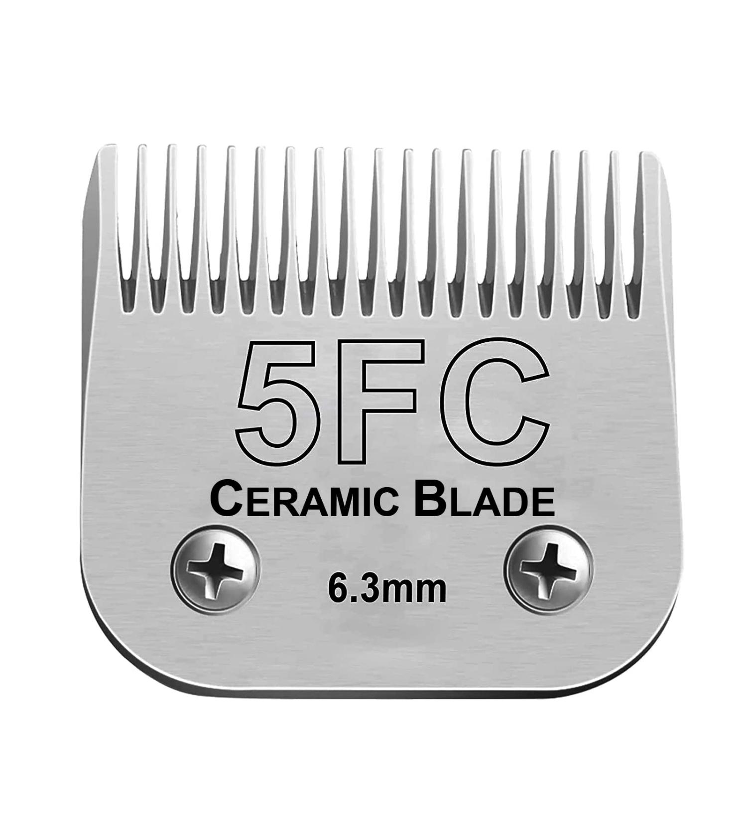BestBomg Scherklingen for Pets - Rem removable Stainless Steel Ceramic Blades for Easter Animal Clipper & Andis Dog Clippers (6.3mm 5FC) - International Shipping - Buy Online on SooperMarket.com