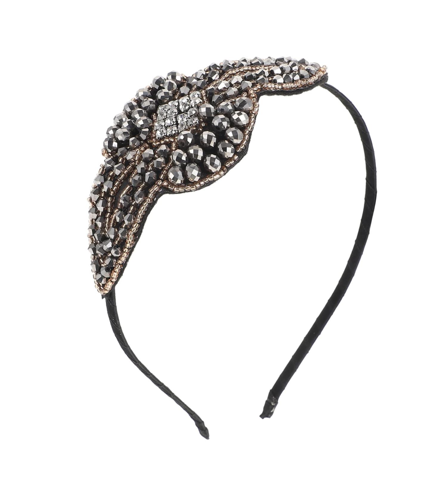Minkissy Womens Headband Rhinestone Headband Rhinestones Beaded Miss Plate Headband - Buy Online on SooperMarket.com