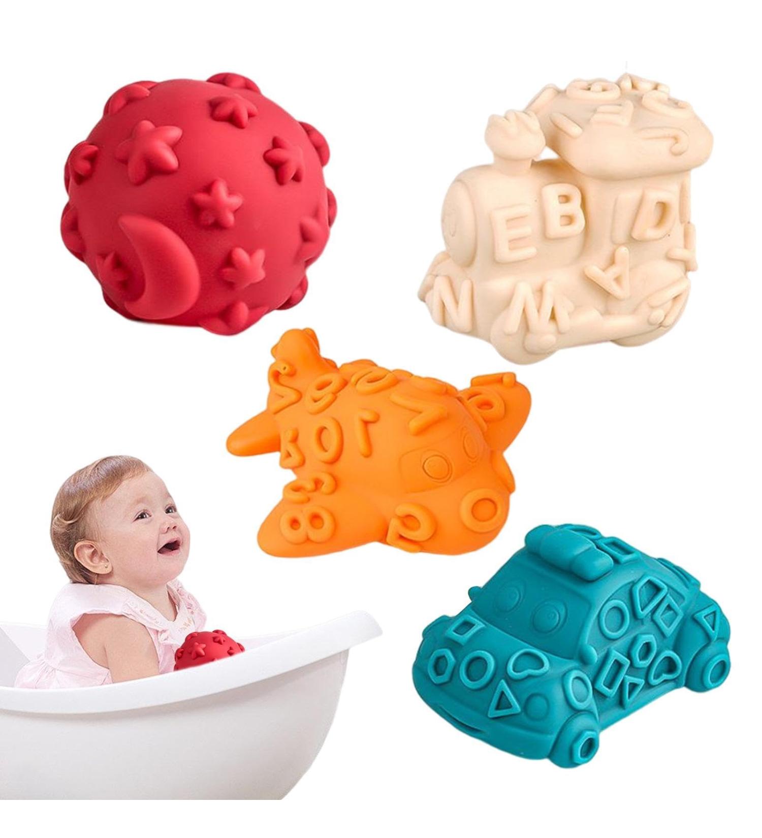 Buy Sensory Squeezing Rattling Balls - Structured Soft Massage Toys for Newborns | Ideal Multisensory Gift - Buy Online on SooperMarket.com