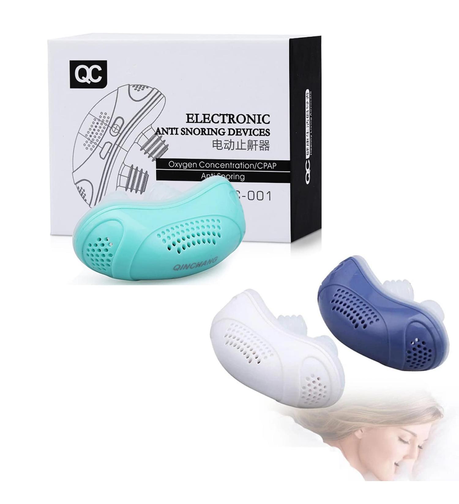 2 in 1 Electronic Anti Snoring Nose Clip | Stop Snoring Aid | Portable Nose Health Care Device - Green - Buy Online on SooperMarket.com