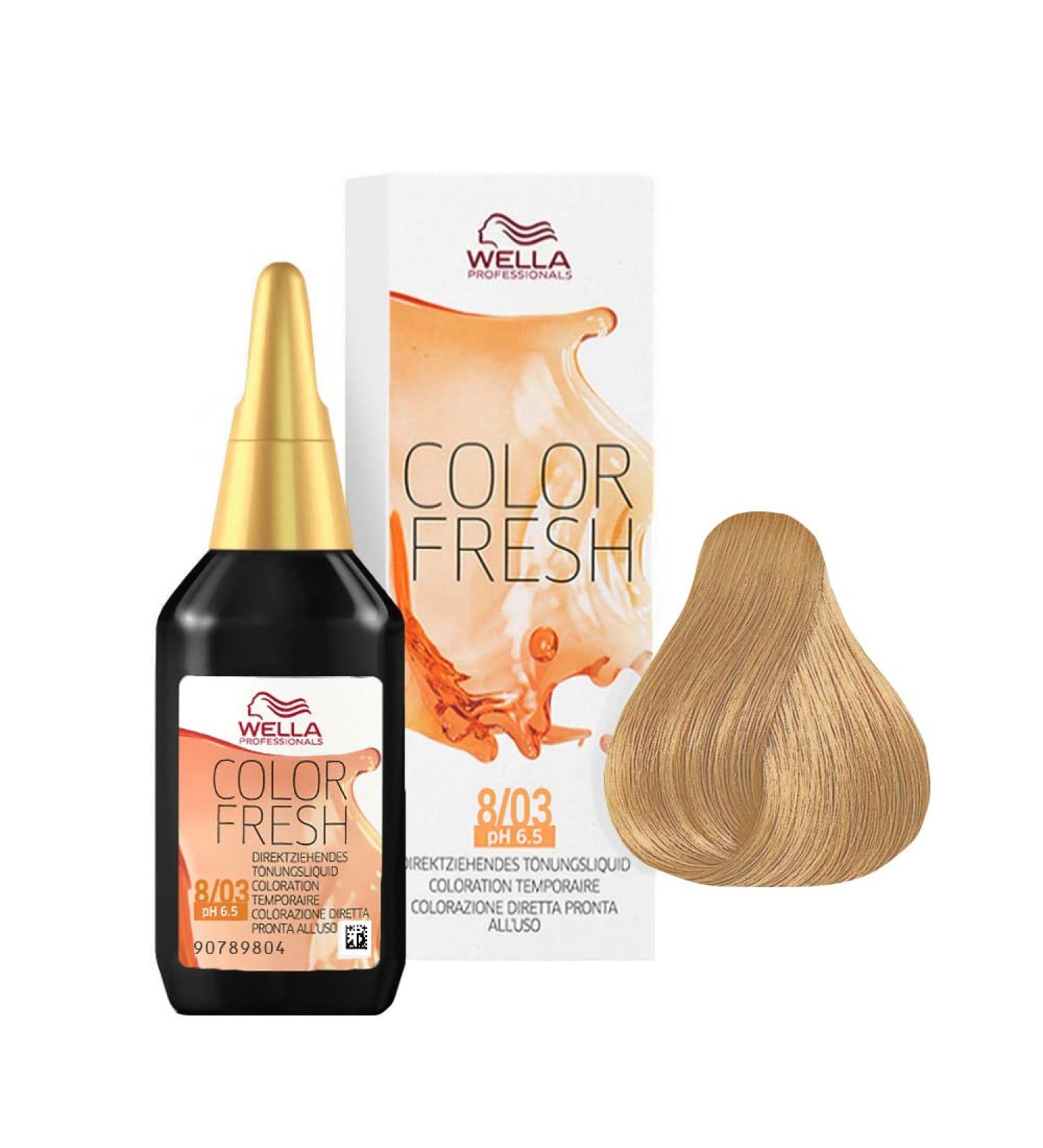 Wella Professionals Color Fresh 8/03 he.blo.natur-gold 75 ml 1 piece (1 pack)