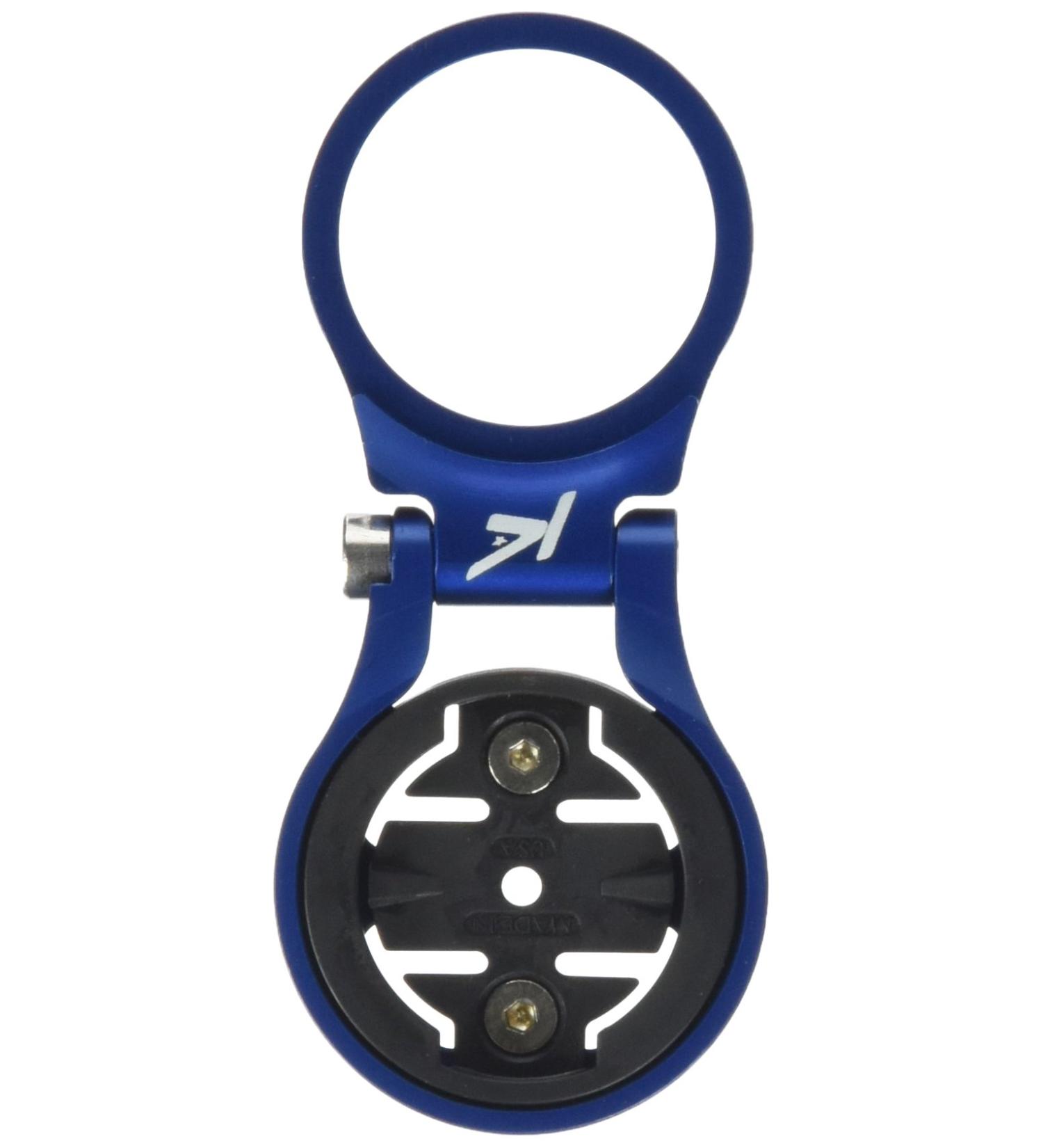 K-Edge Stem Mount for Garmin Computer - Adjustable or Fixed Blue