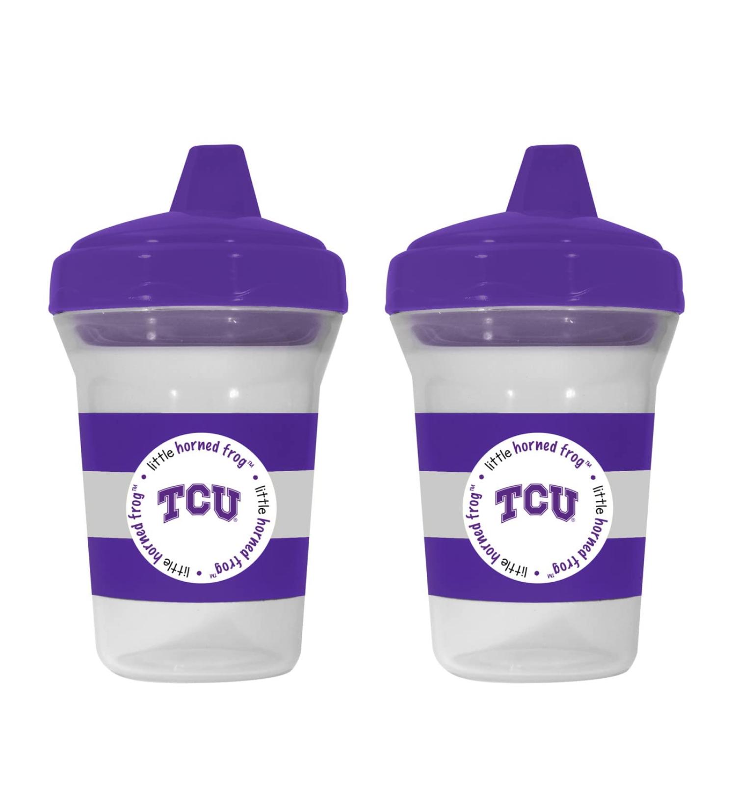 BabyFanatic Sippy Cup 2-Pack - NCAA TCU Horned Frogs - Officially Licensed Toddler & Baby Cup Set - Buy Online on SooperMarket.com