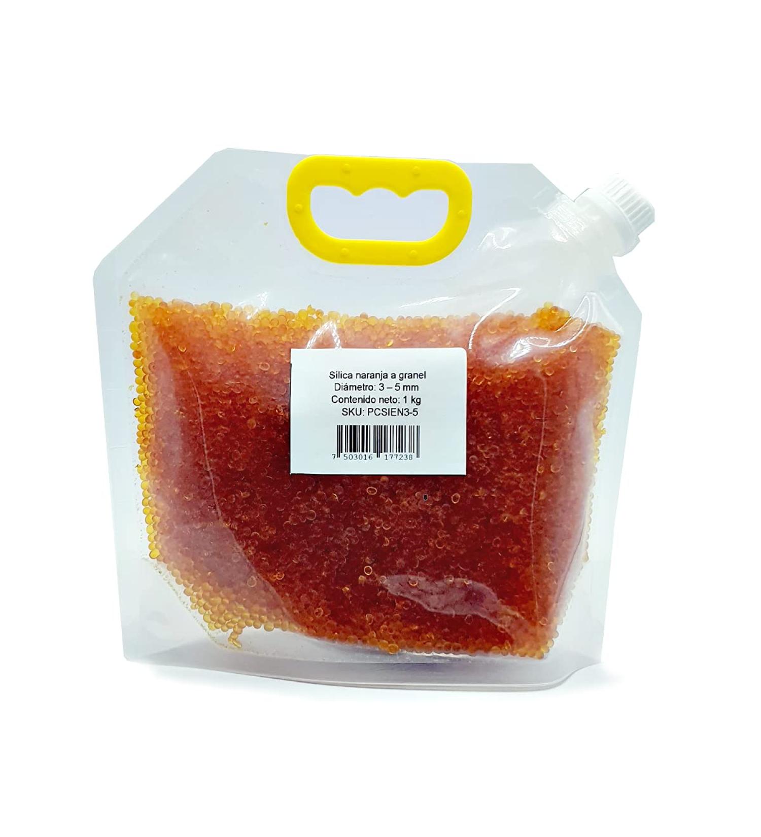 DeseCamen Silica Gel Orange with Indicator - DMF & Cobalt Free Moisture Absorption (3-5 mm) - Ideal for International Shipping - Buy Online on SooperMarket.com