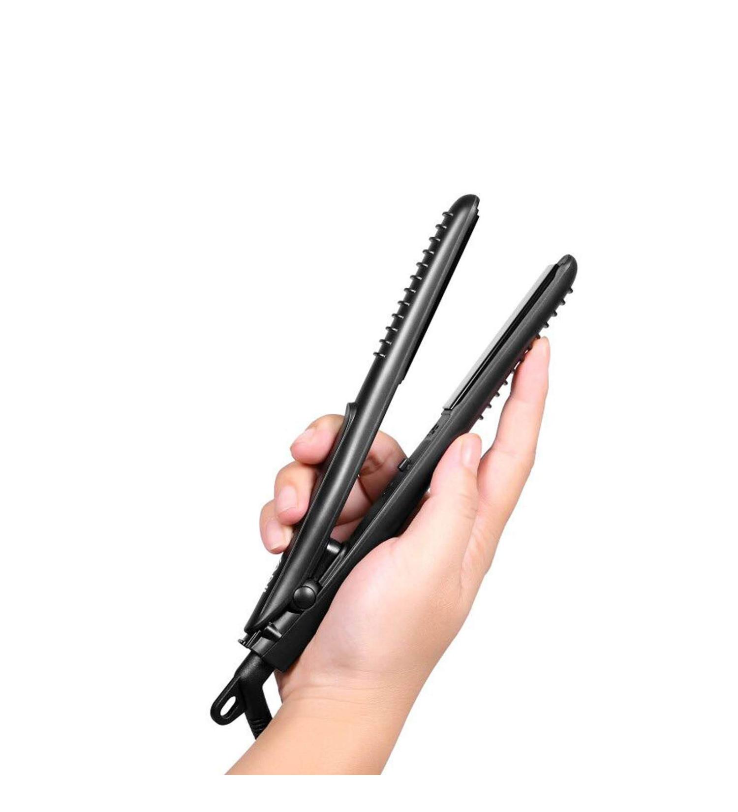 LOVANI Mini Flat Iron - Nano Titanium, Dual Voltage, 0.5 Inch Hair Straightener + Heat Resistant Travel Bag - Buy Online on SooperMarket.com