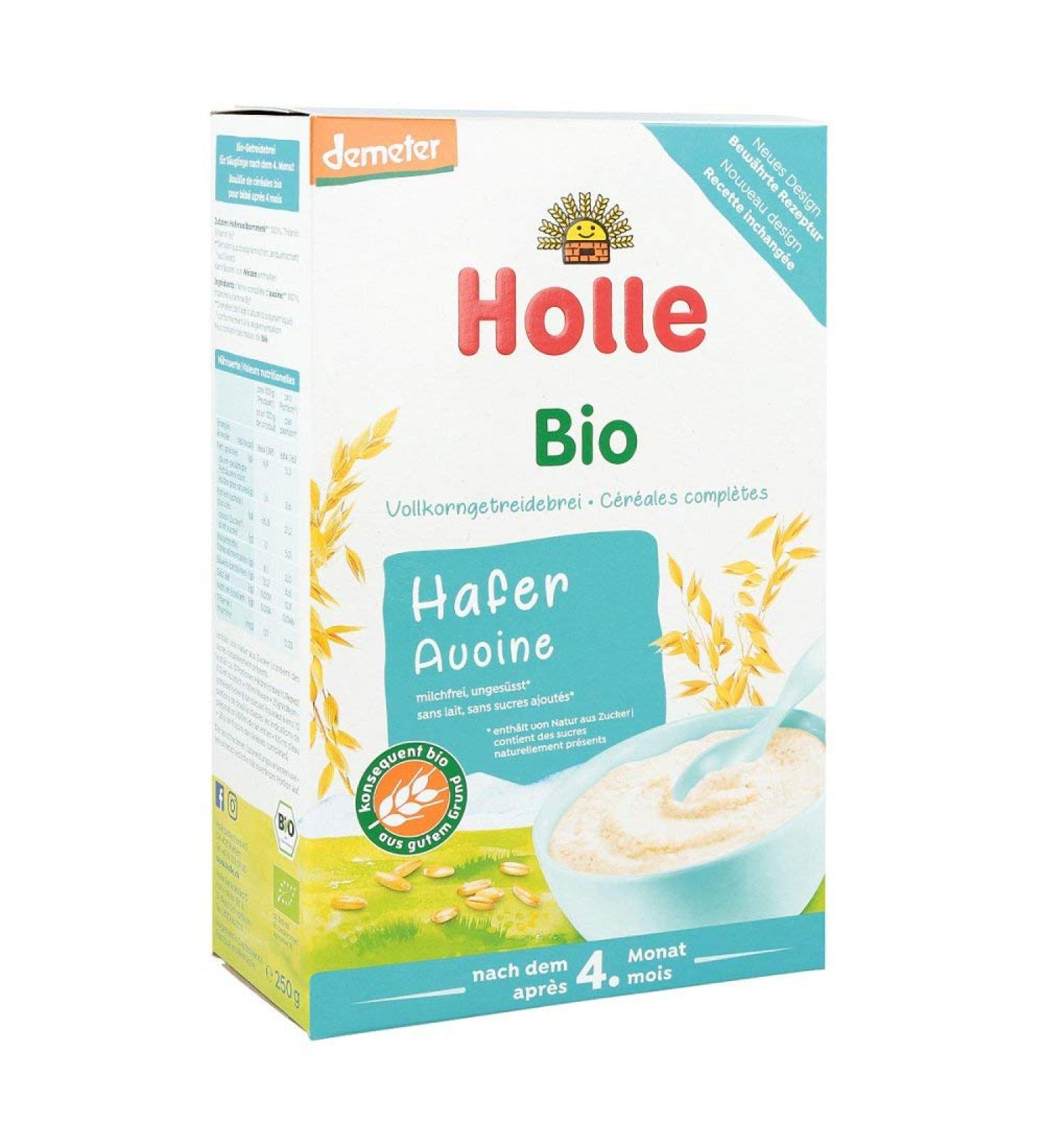 Buy Holle Organic Porridge Oatmeal 250g - Nutritious Baby Food for International Shipping - Buy Online on SooperMarket.com