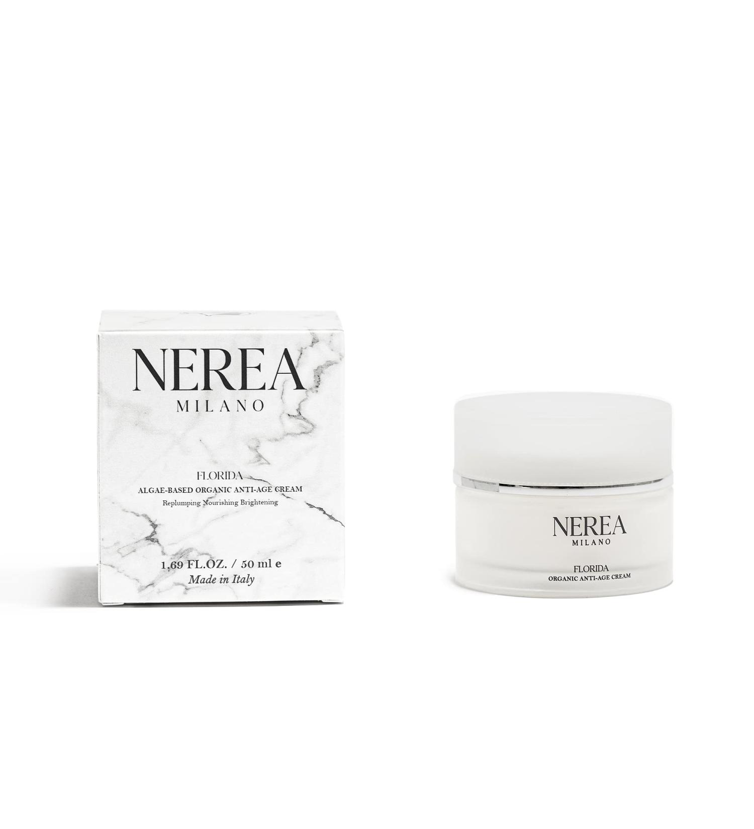 NEREA Organic Algae-based Anti-Age Cream - Replumping Nourishing Moisturizer for Radiant Skin | Shop Internationally - Buy Online on SooperMarket.com