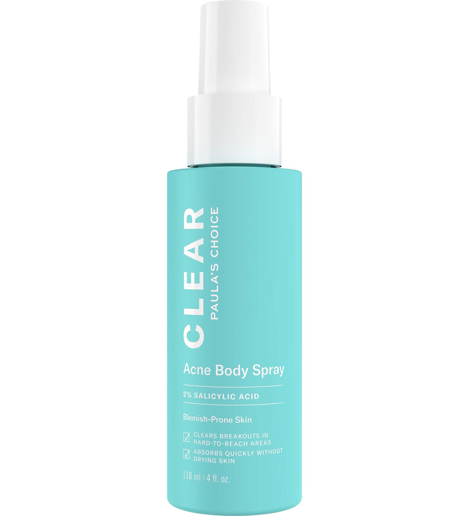 Paula's Choice CLEAR Back and Body Acne Spray - 2% Salicylic Acid Treatment - 4 oz - Buy Online on SooperMarket.com