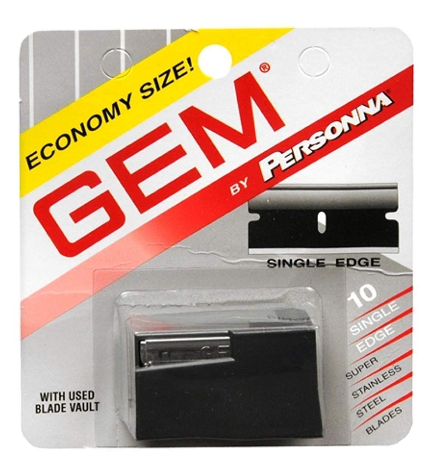 Personna Gem Stainless Steel Single Edge Razor Blades 10 Ea (2 Pack) - Buy Online on SooperMarket.com