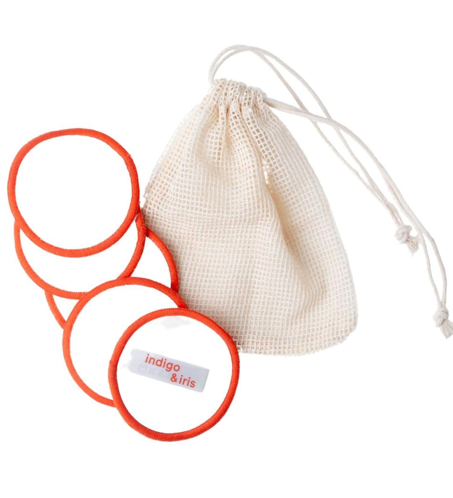 Indigo & Iris Reusable Exfoliating Cotton Rounds - Eco-Friendly Washable Makeup Remover Pads for Face & Eye Cleansing - Buy Online on SooperMarket.com