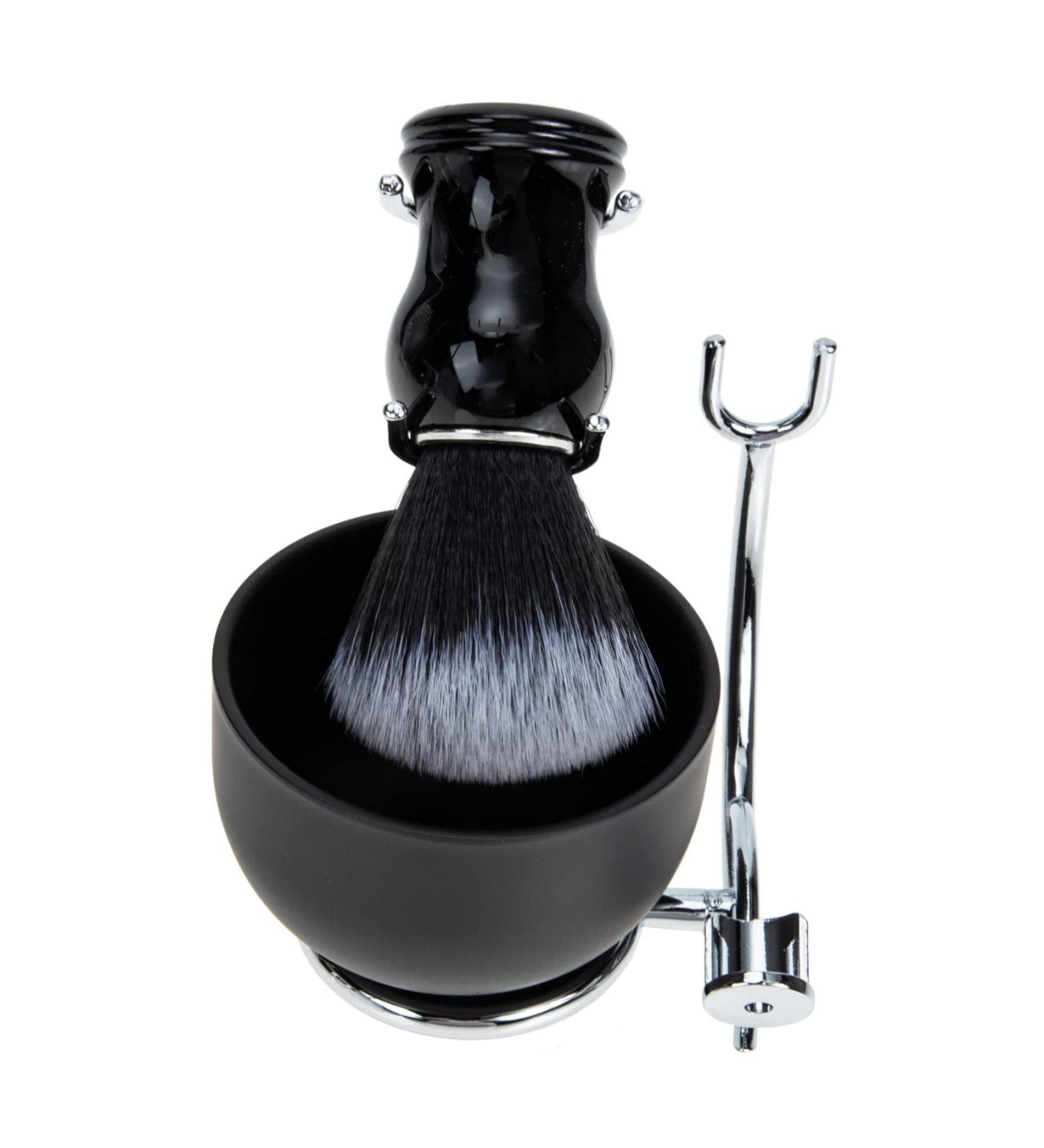 Angoily Men's Shaving Set - Razor Brush Bowl & Stand for Ultimate Grooming | Zinc Alloy Hair Care Kit - Buy Online on SooperMarket.com