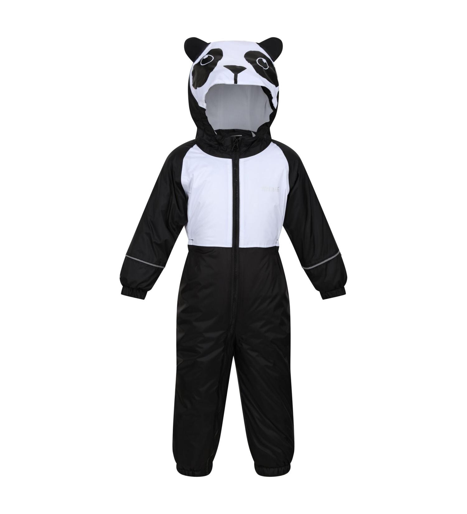 Regatta Kids Mudplay III Waterproof Animal All-in-one Suit 2-3 Years - Black/White Panda Print - Buy Online on SooperMarket.com
