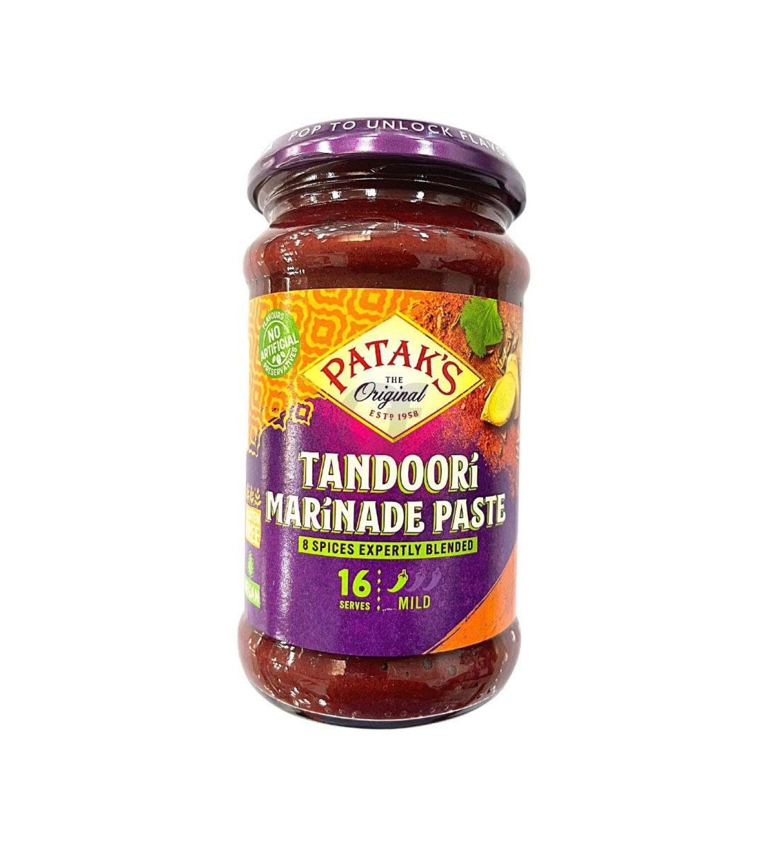 Patak's Tandoori Marinade Paste | Authentic Blend of Aromatic Spices | Traditional Cuisine | 283g | (Pack of 2) - Buy Online on SooperMarket.com