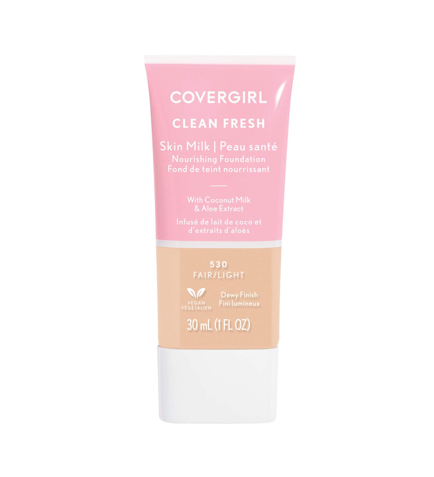 Covergirl  Clean Fresh Skin Milk Foundation  Fair/Light  1 Fl Oz (Pack of 1) Foundation 530 Fair/Light - Buy Online on SooperMarket.com