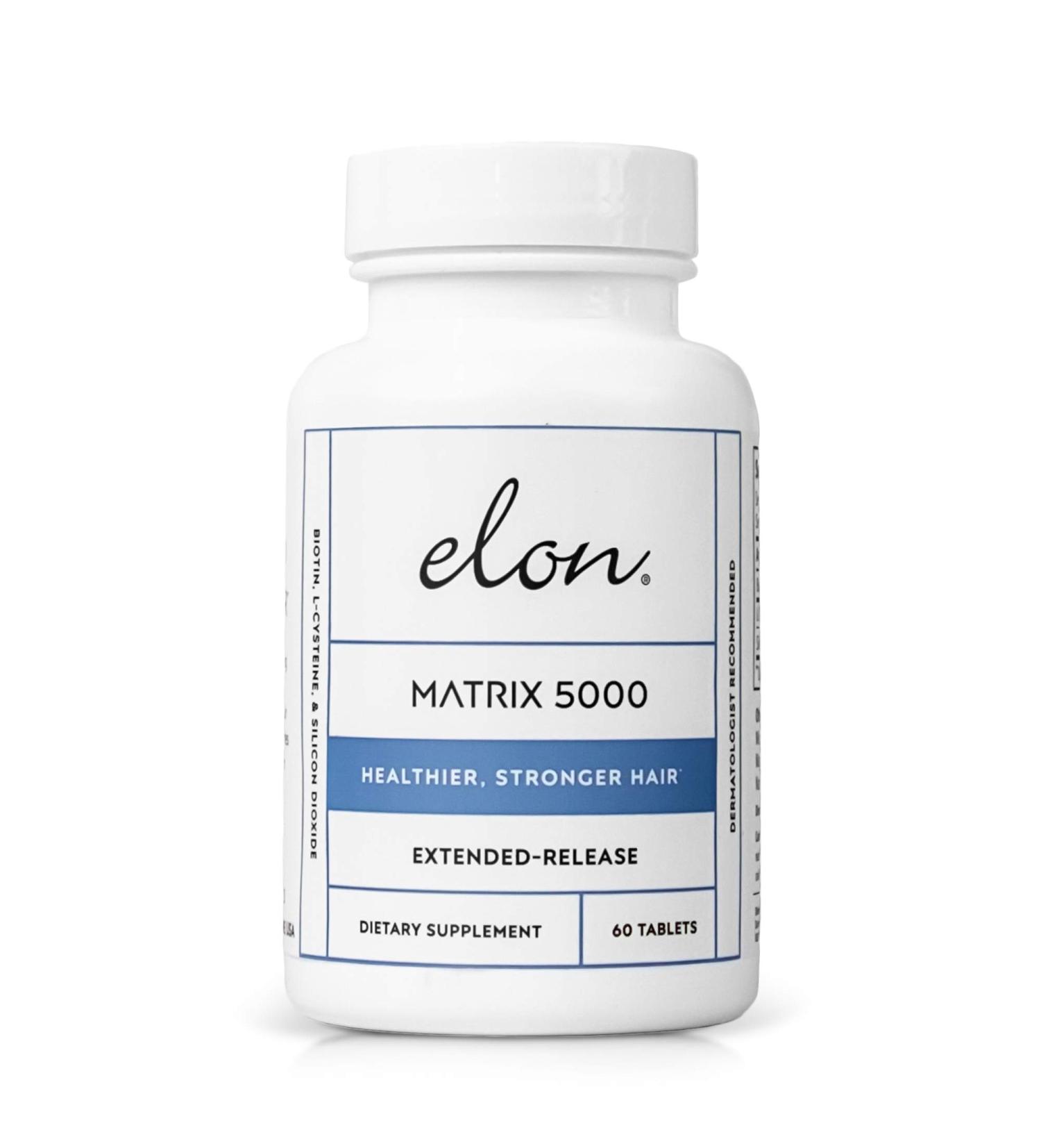Elon Matrix 5000 Hair & Nail Vitamins - Biotin 5000mcg for Hair Growth - 60 Day Supply Promotes Healthy Hair & Nails Suitable for All Hair Types - Buy Online on SooperMarket.com