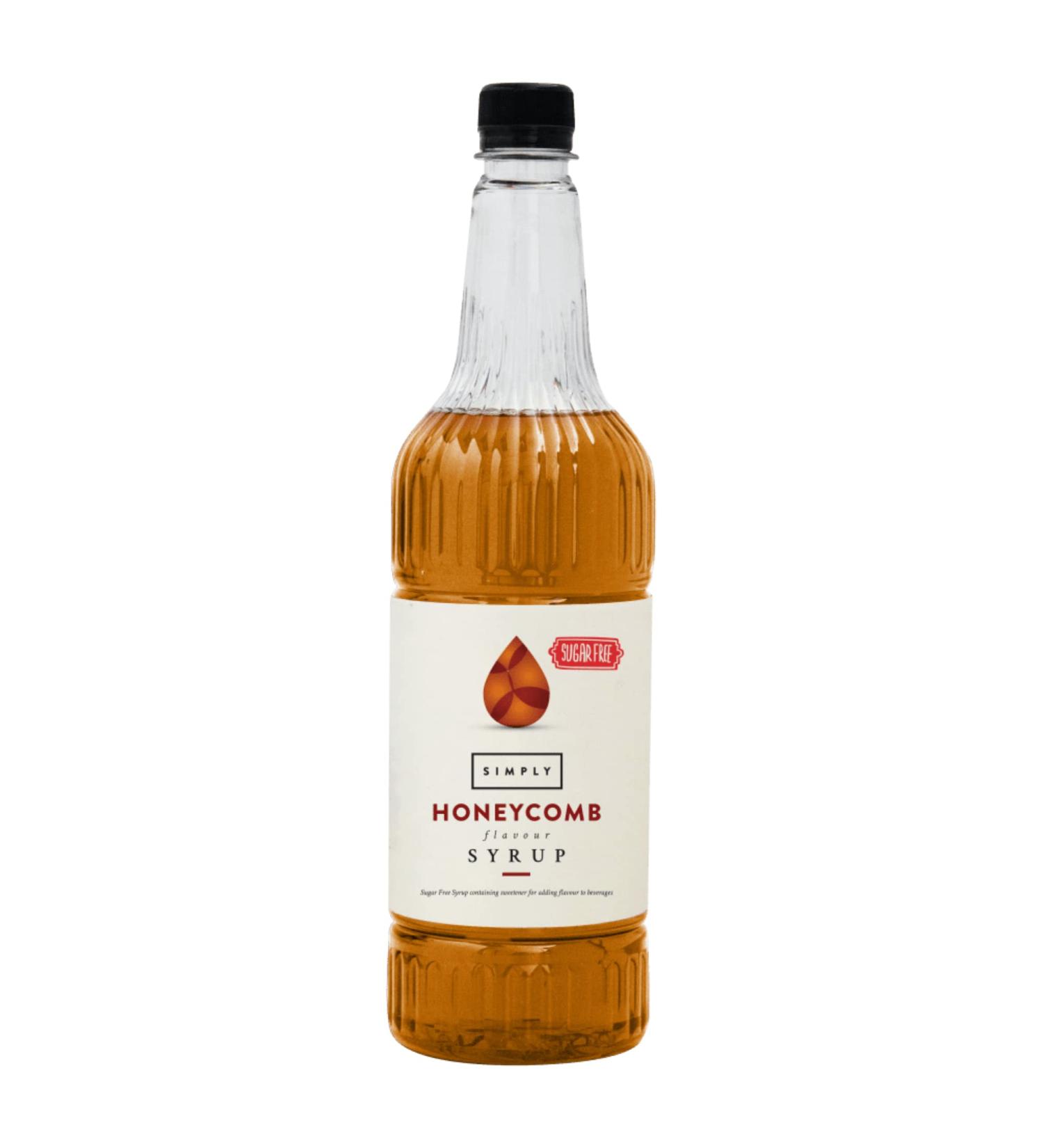 Simply Sugar Free Honeycomb Syrup 1L - Low Calorie, Vegan, Nut Free - Perfect for Coffee, Cocktails & Baking - Buy Online on SooperMarket.com