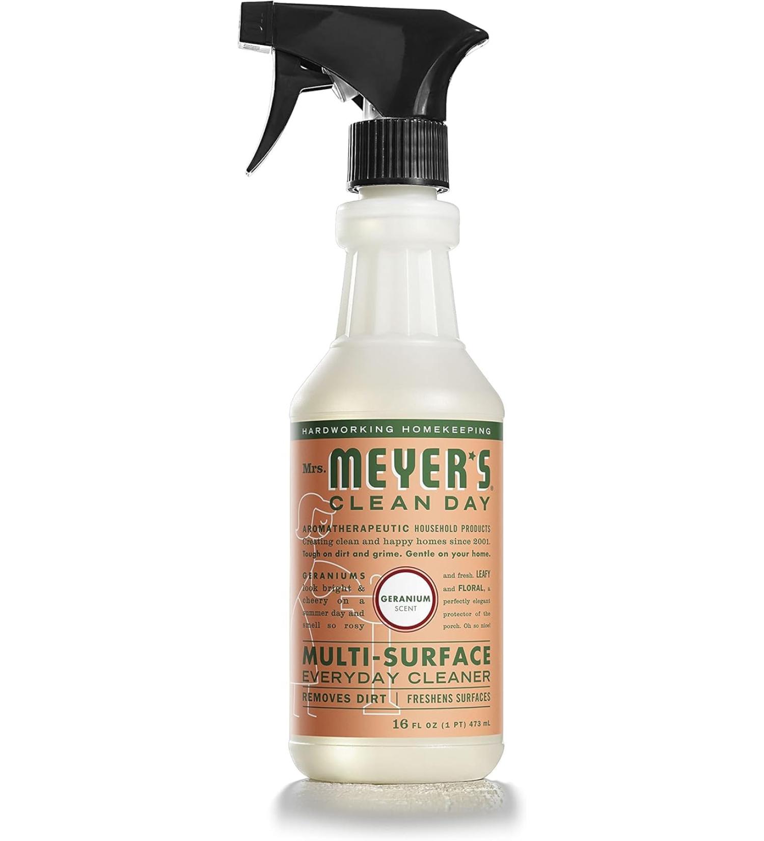 MRS. MEYER'S CLEAN DAY All-Purpose Cleaner Spray - Geranium Scent 16 fl. oz | Eco-Friendly & Effective Cleaning Solution - International Shipping Available - Buy Online on SooperMarket.com
