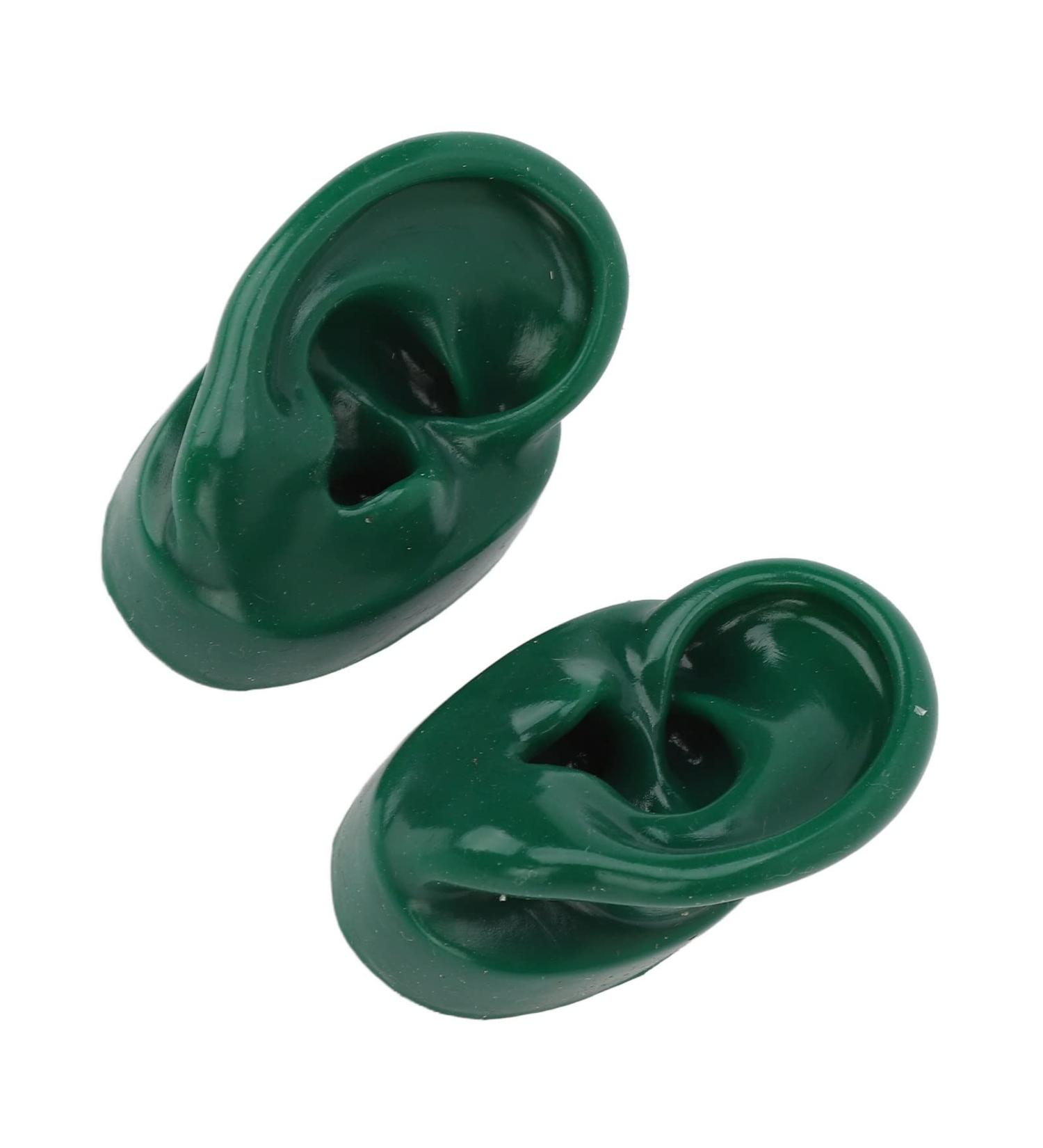 Large Silicone Simulated Ear Model for Hospitals - Pair of Green Acupuncture Point Training Models - Buy Online on SooperMarket.com