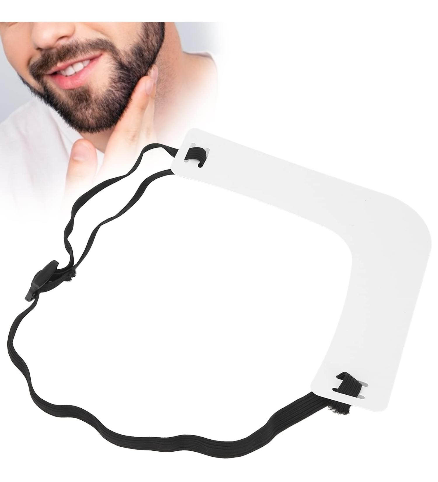 Men's Beard Shaper & Trimming Guide Tool - Neckline Template & Hairline Stencil for precise Beard & Mustache Shaping - Hair Styling & Grooming Accessory - Buy Online on SooperMarket.com