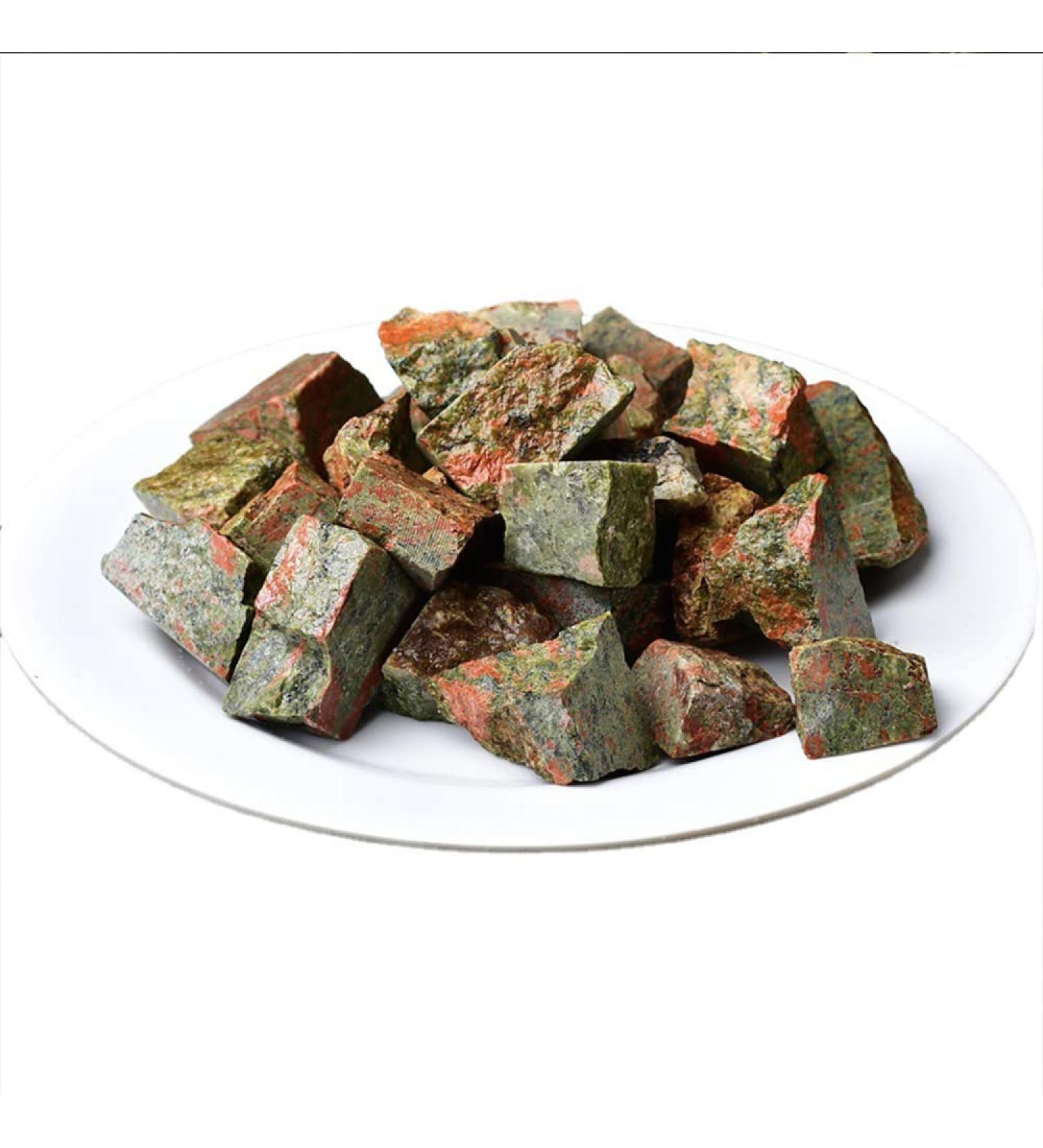 Specimen Rough Natural Raw Stones Crystals Flower Green Stone ReikiGemstone Flowerpot Fish Tank Home DecorStone Full of Texture (Size : 100g) - Buy Online on SooperMarket.com