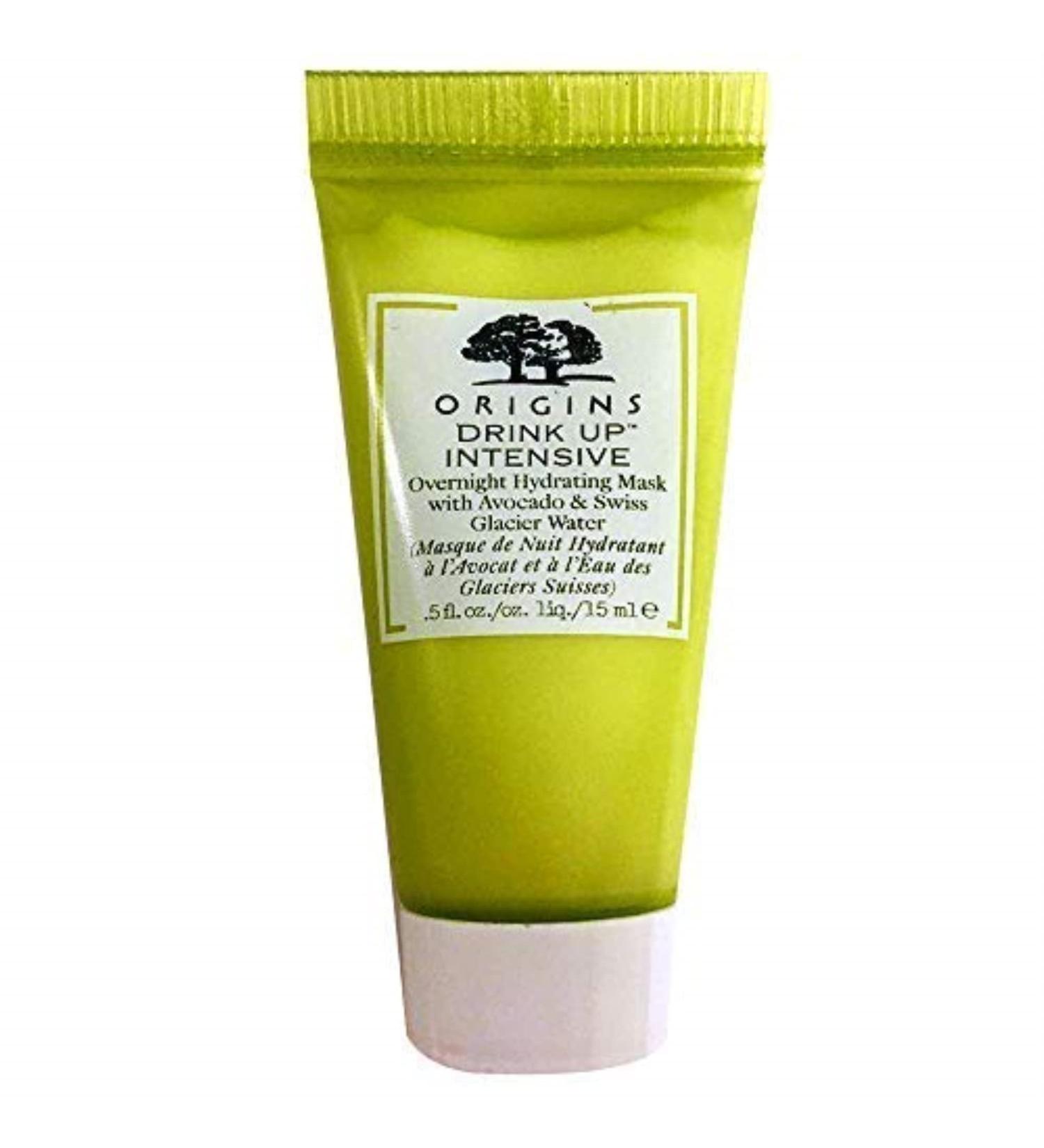 Origins Drink Up Intensive Overnight Hydrating Mask with Avocado & Swiss Glacier Water Mini Travel Size (No Box)  0.5 fl oz / 15 mL