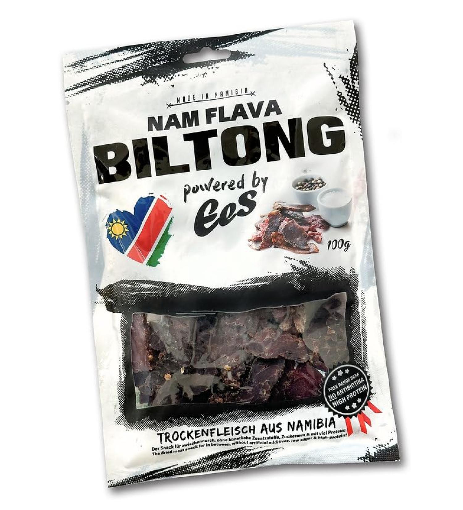 Nam Flava - Original Namibian Biltong 100g | Premium Dried Meat & Beef Jerky - International Shipping Available - Buy Online on SooperMarket.com